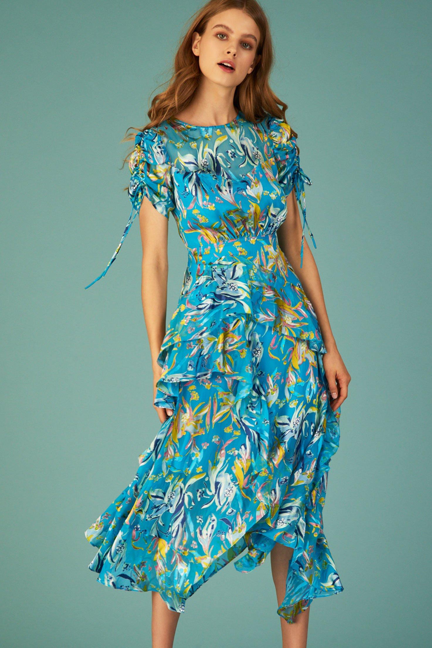 Lyst - Tanya Taylor Cosette Dress in Blue