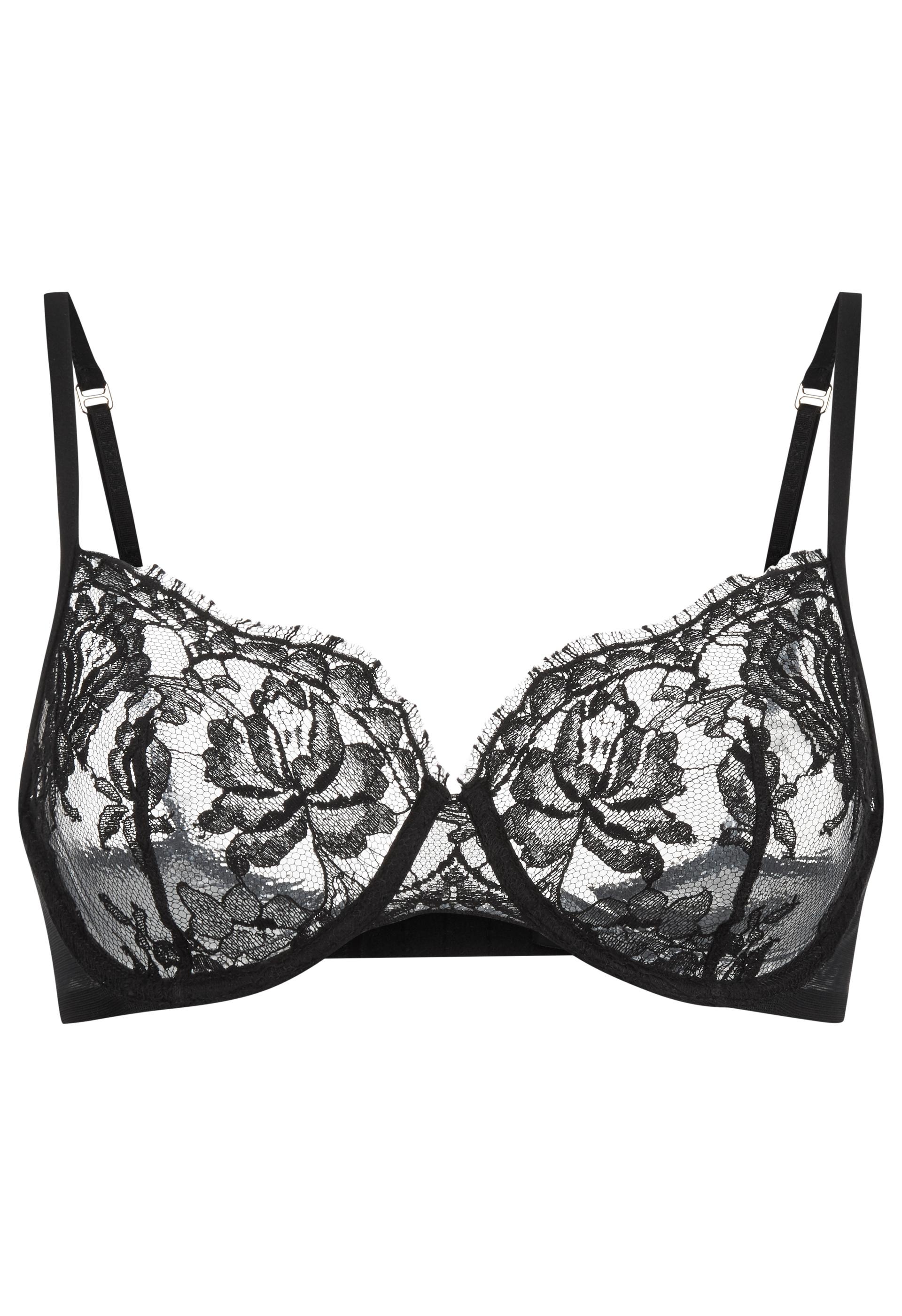 La Perla Lace Lawinia Rose Underwired Bra in Black - Lyst