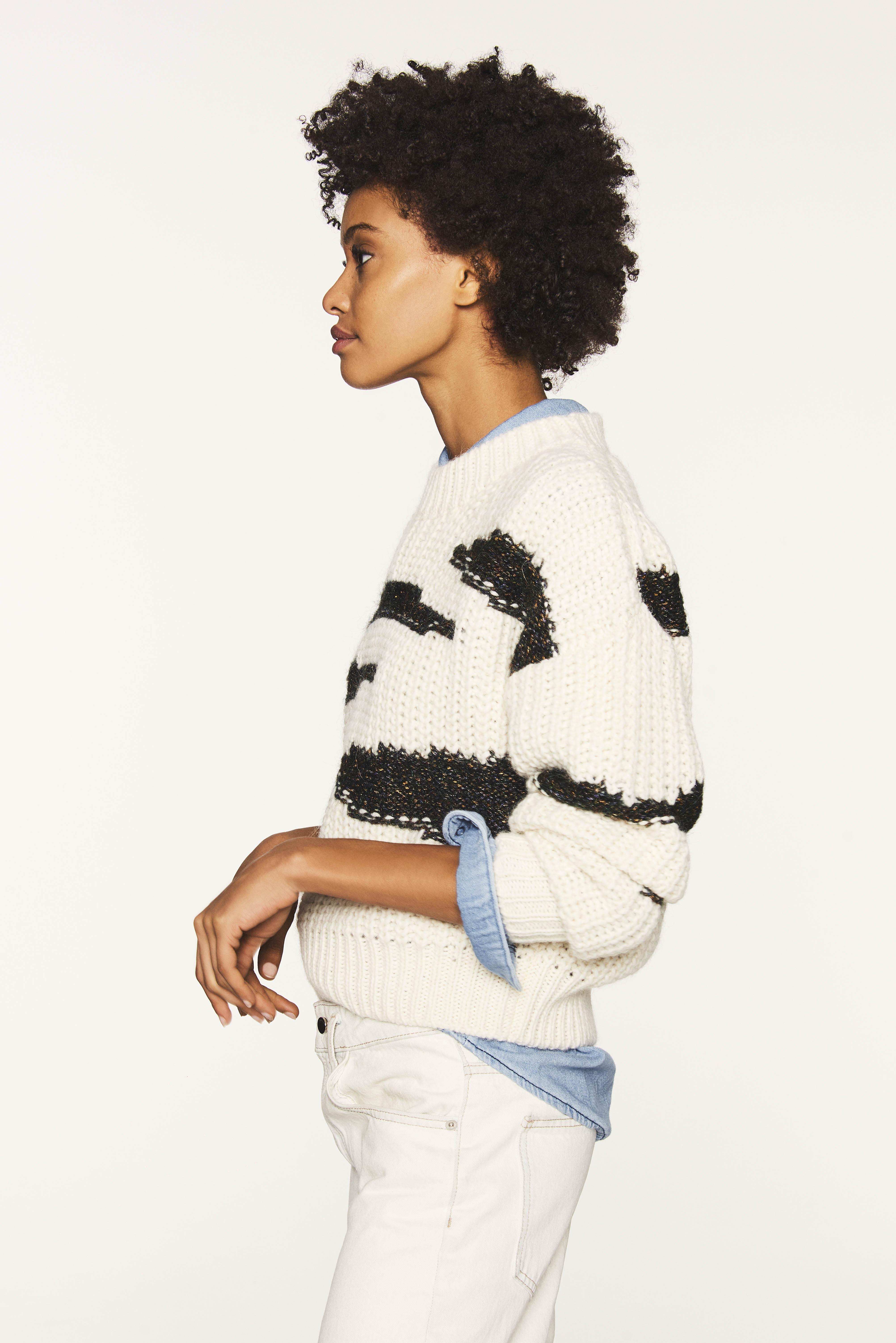 Ba&sh Synthetic Cacilie Sweater in White - Lyst