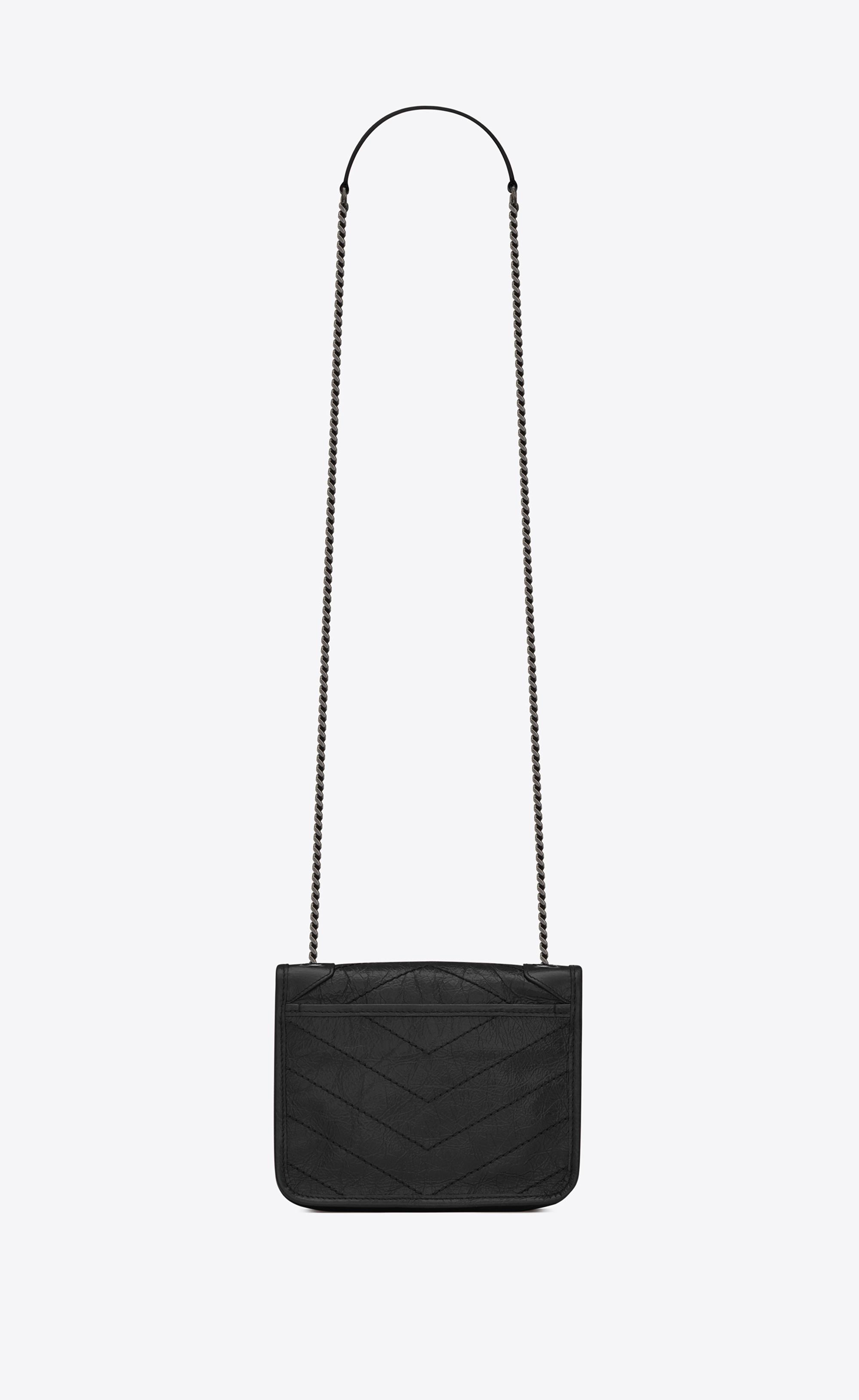 Saint Laurent Niki Chain Wallet in Black - Lyst