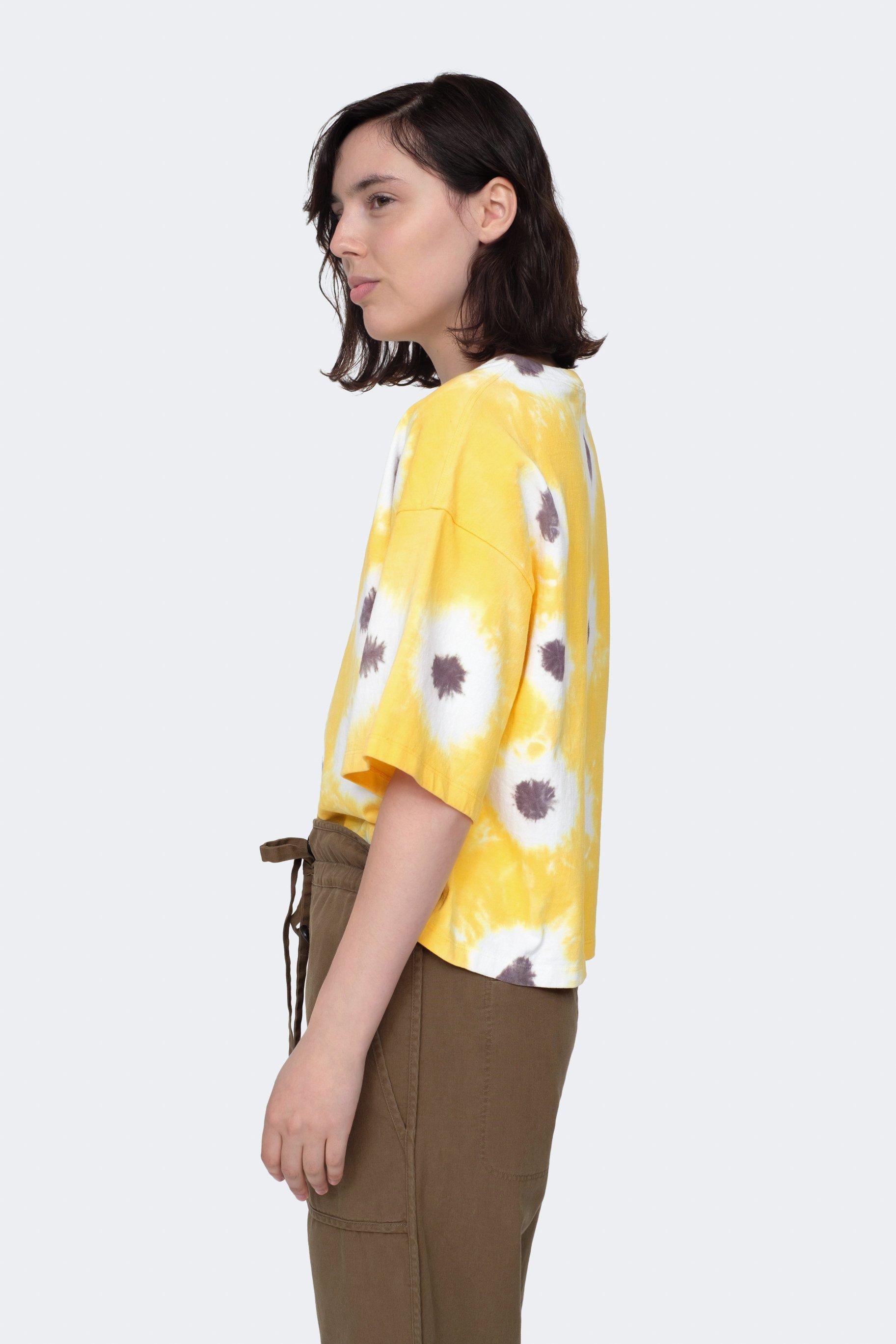 Sea Cotton Tie-dye Shirt in Yellow - Lyst