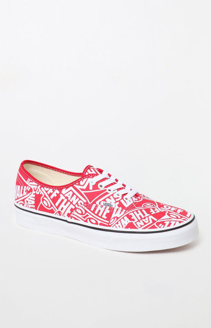 red and white shoes for men