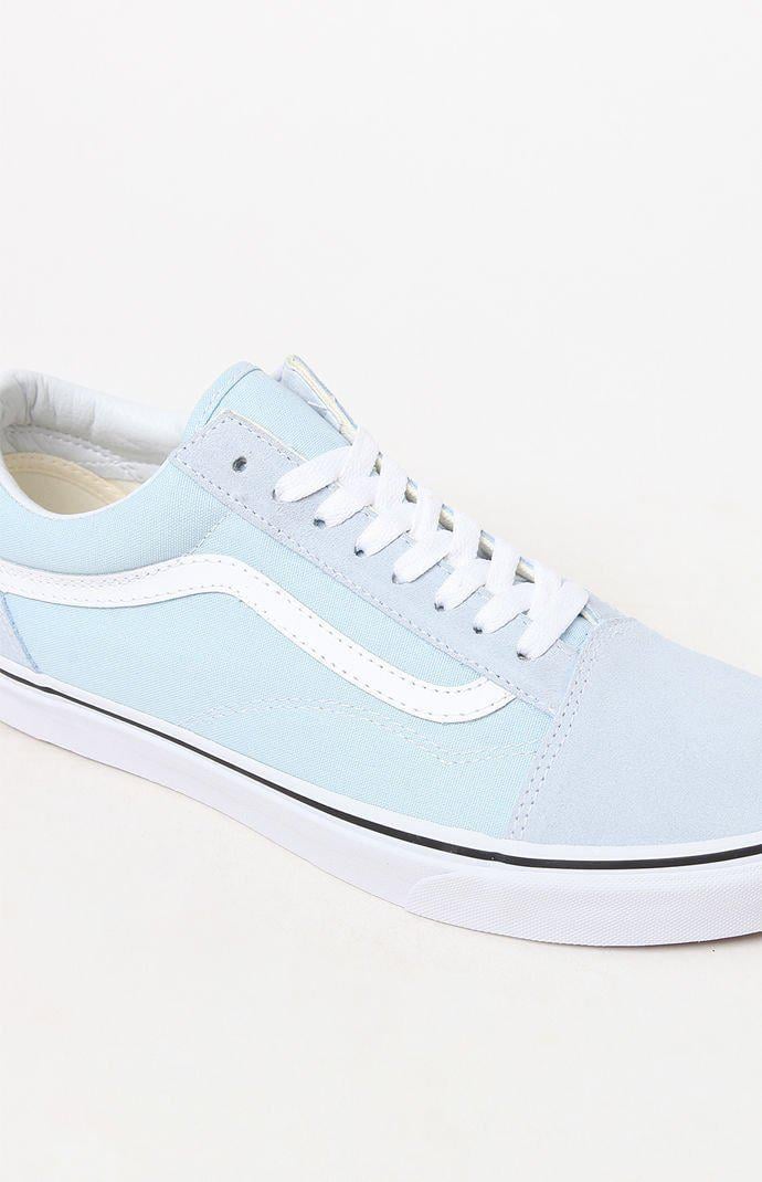 Vans Old Skool Light Blue & White Shoes for Men - Lyst