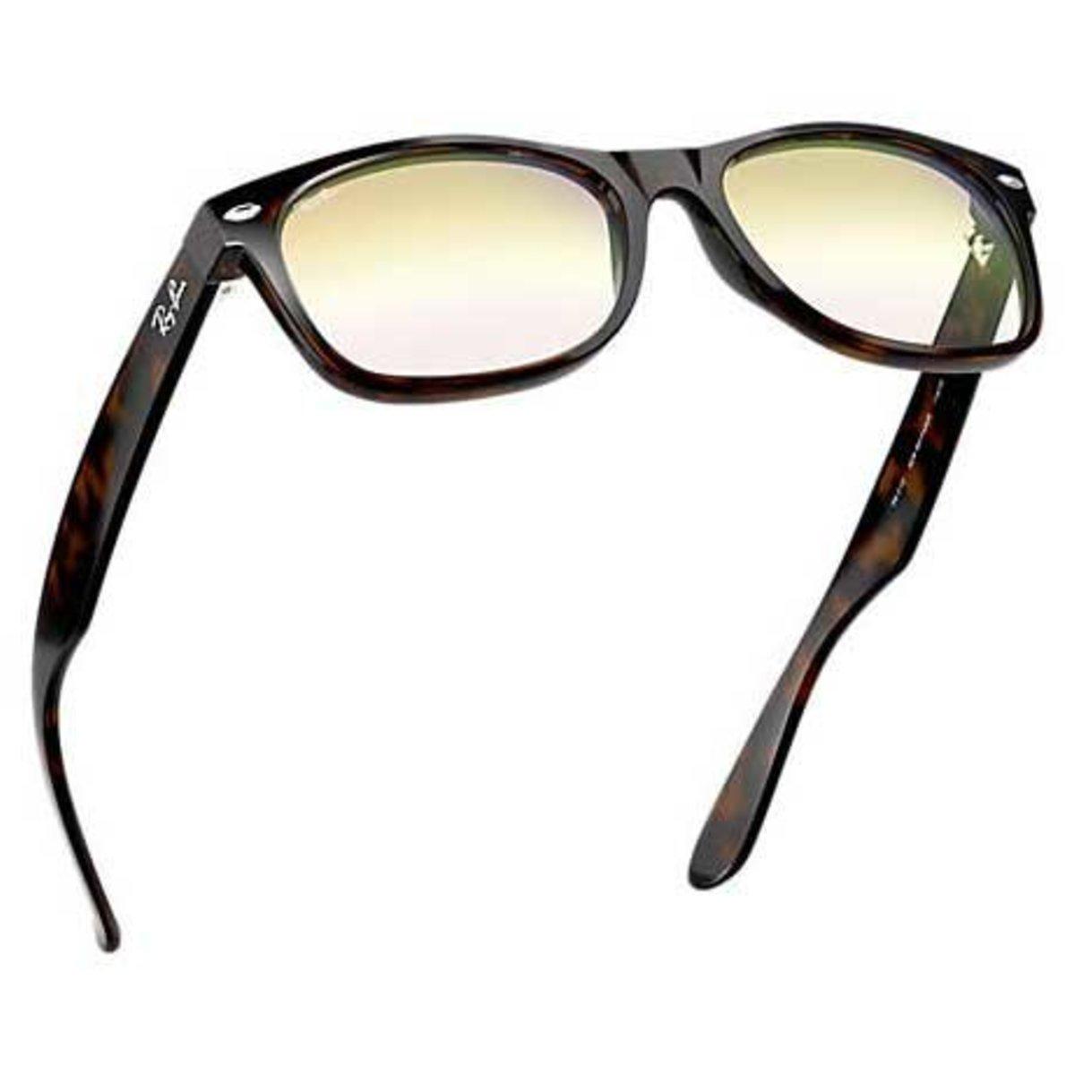 RayBan New Wayfarer Flash Gradient Lenses Gold Gradient Lens Lyst