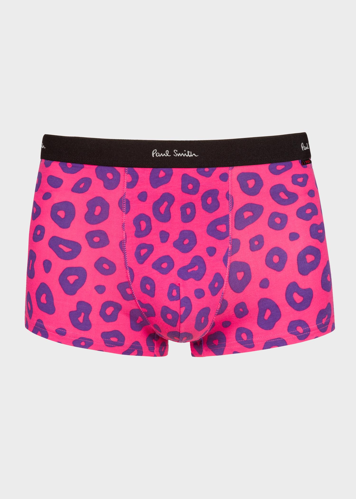 Lyst - Paul Smith Pink 'Leopard' Print Low-Rise Boxer Briefs in Pink ...