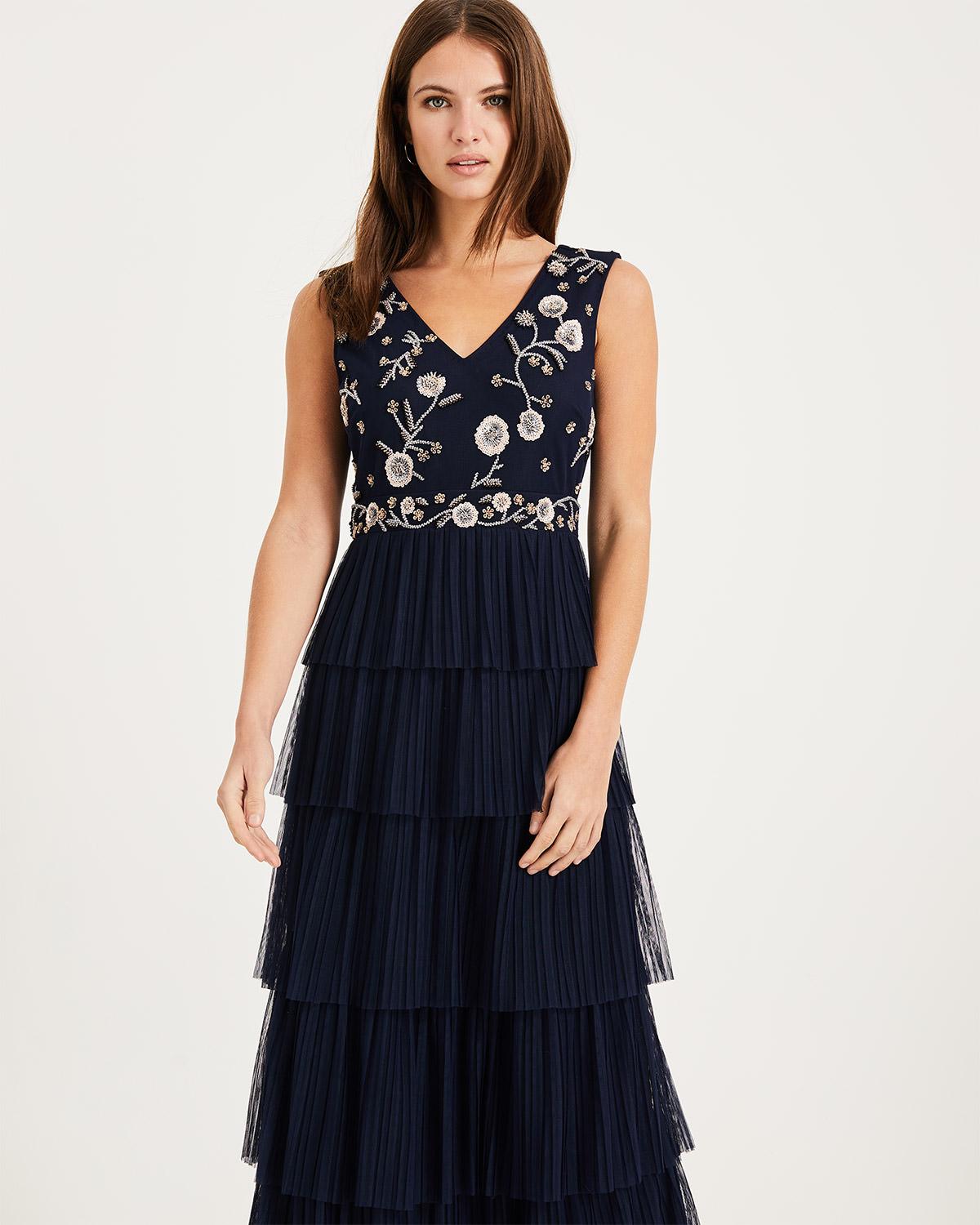 Lyst - Phase Eight Blue Cordelia Tiered Tulle Dress in Blue