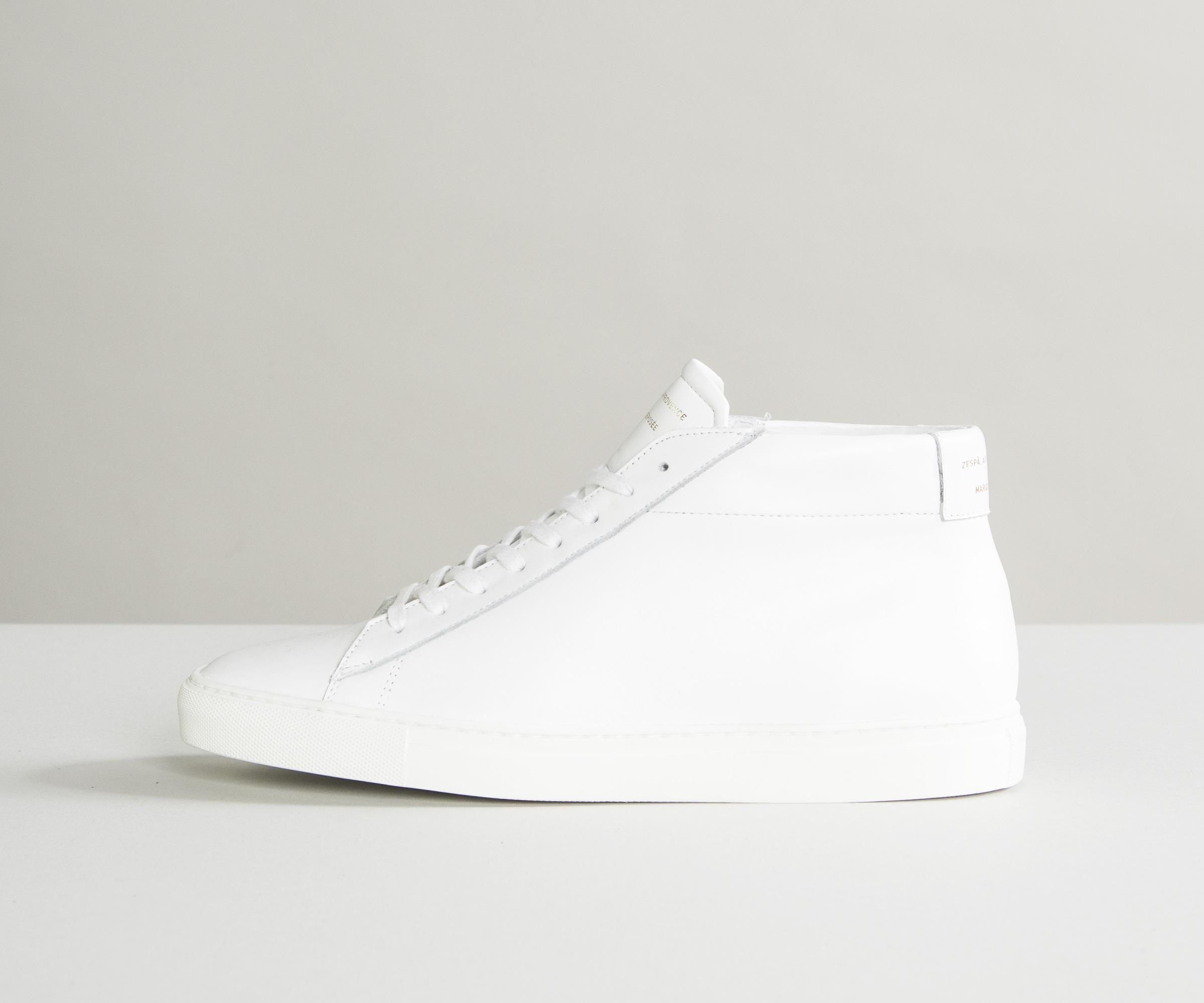 Lyst - Zespà Leather High-top Trainer White in White for Men