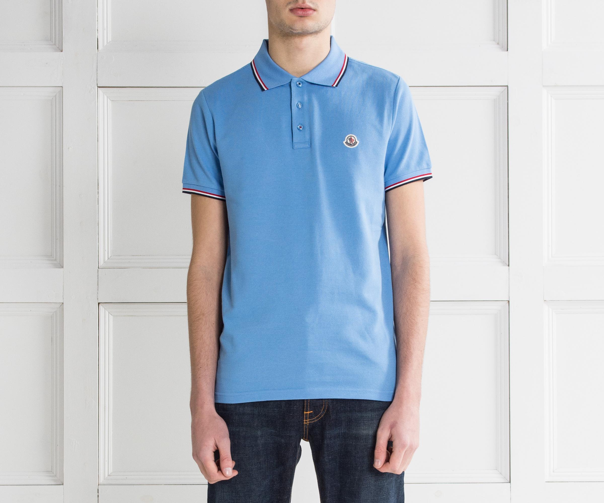 light blue moncler polo light blue moncler polo