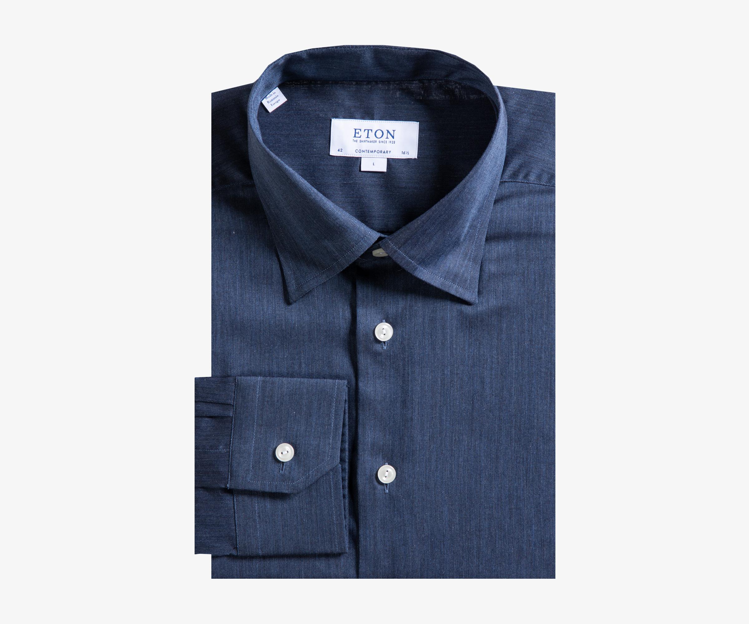eton herringbone shirt