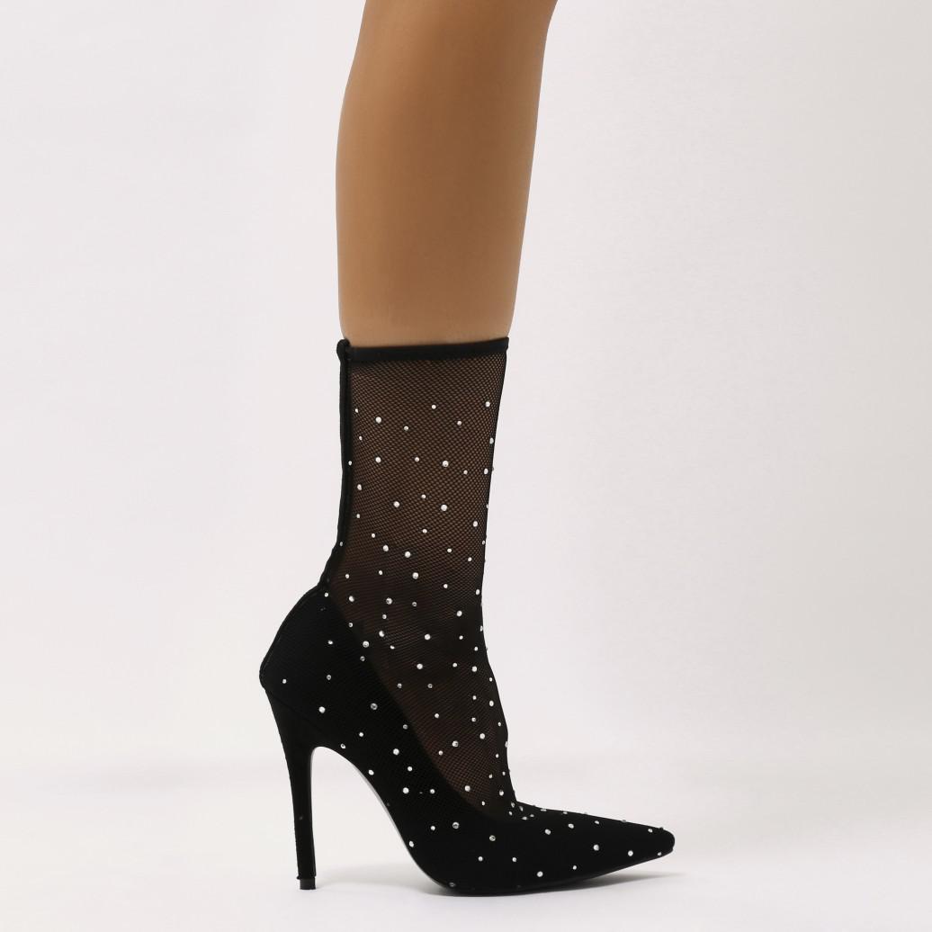 fishnet diamante heels
