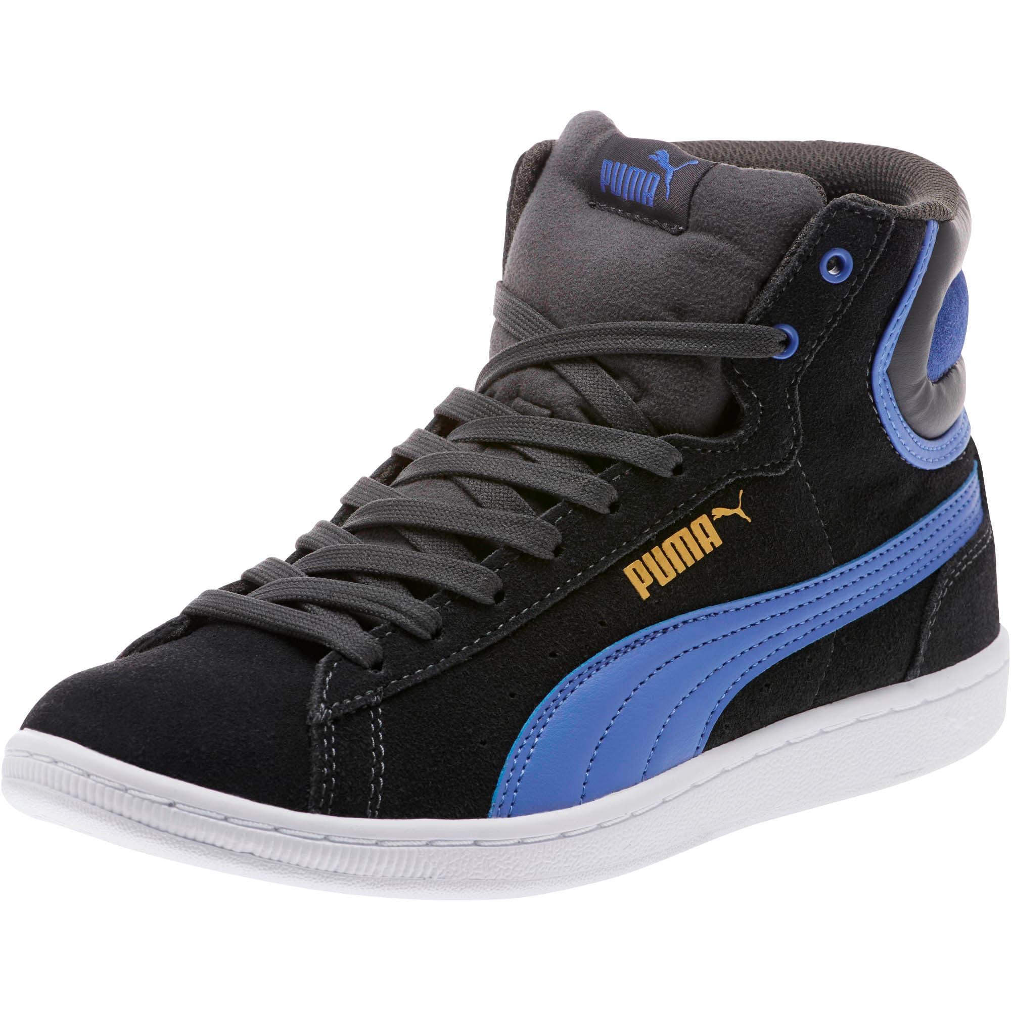 PUMA Suede Vikky Mid Women's High Top Sneakers in Blue - Lyst