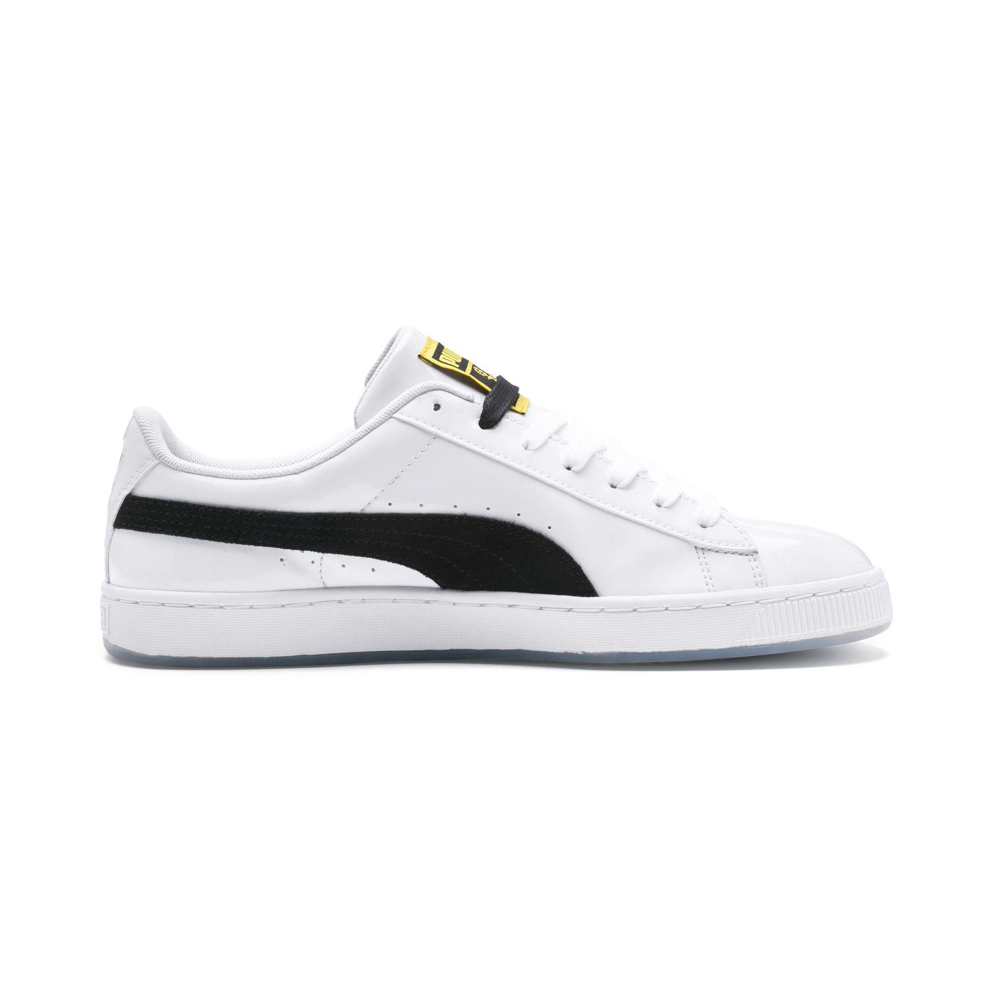 PUMA Rubber X Bts Basket Patent Sneakers in White for Men - Lyst
