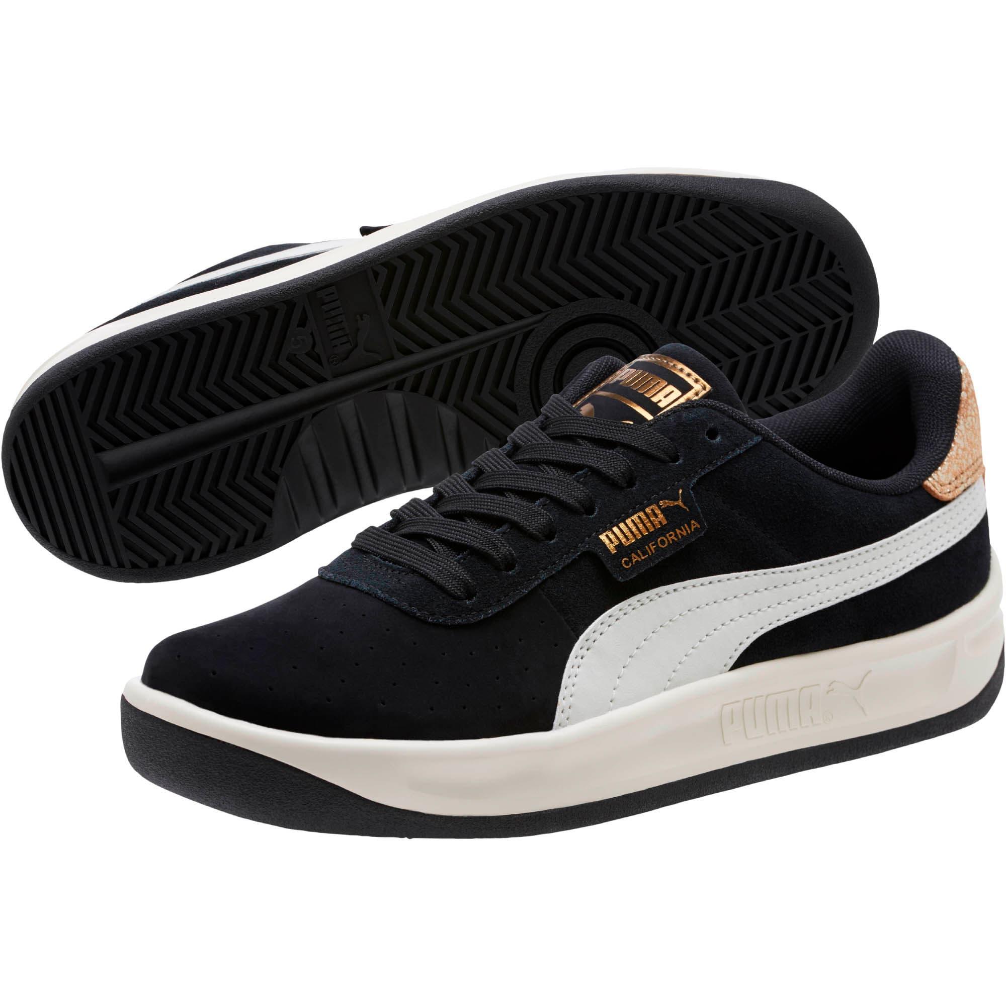 PUMA Leather California Metallic Women's Sneakers in 01 (Black) for Men ...