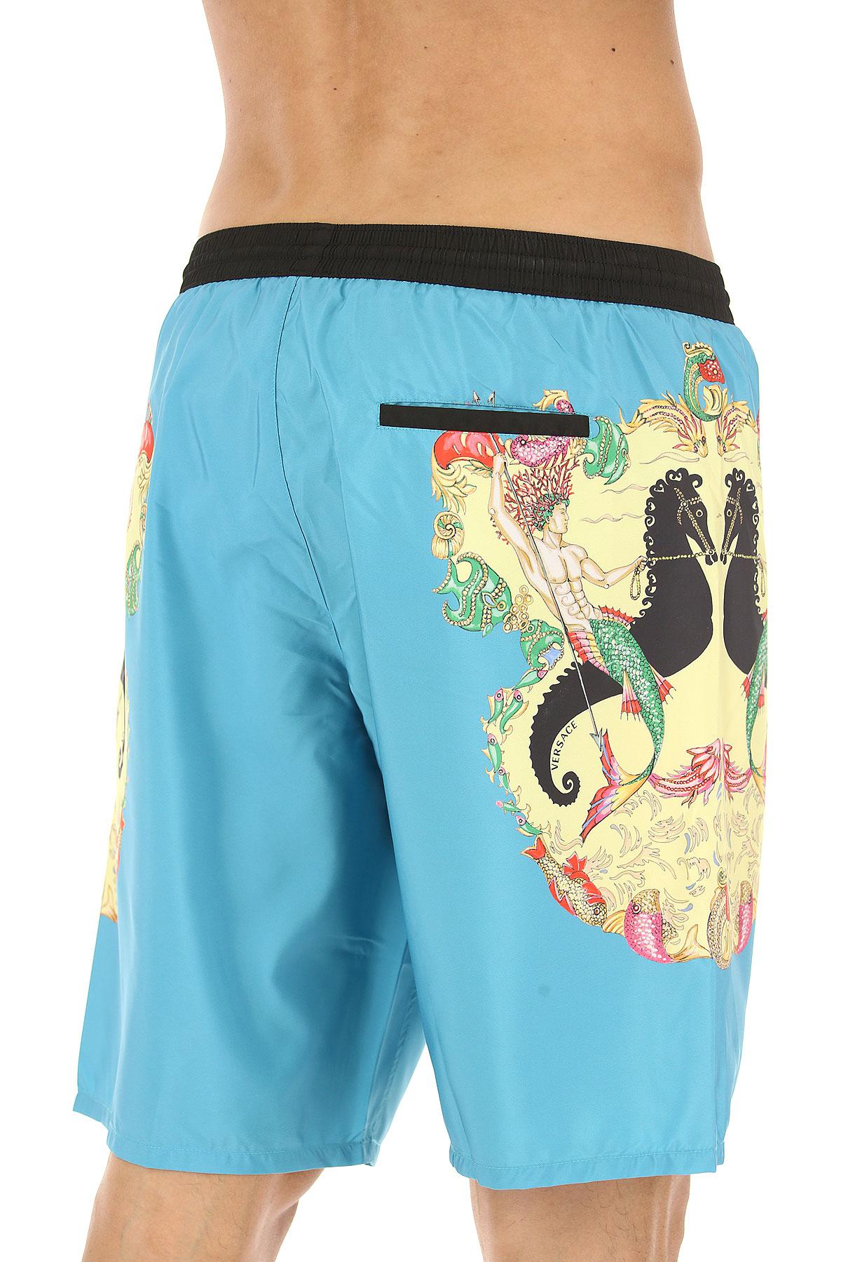 Versace Swim Shorts Trunks For Men On Sale In Outlet in Blue for Men Lyst