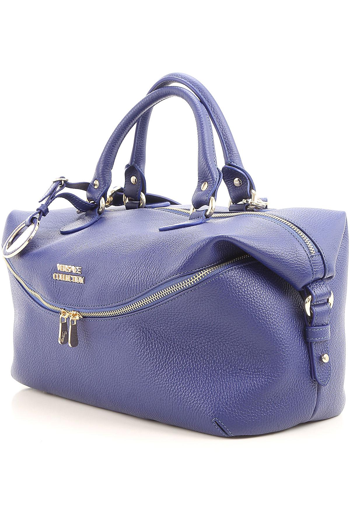 versace collection blue bag