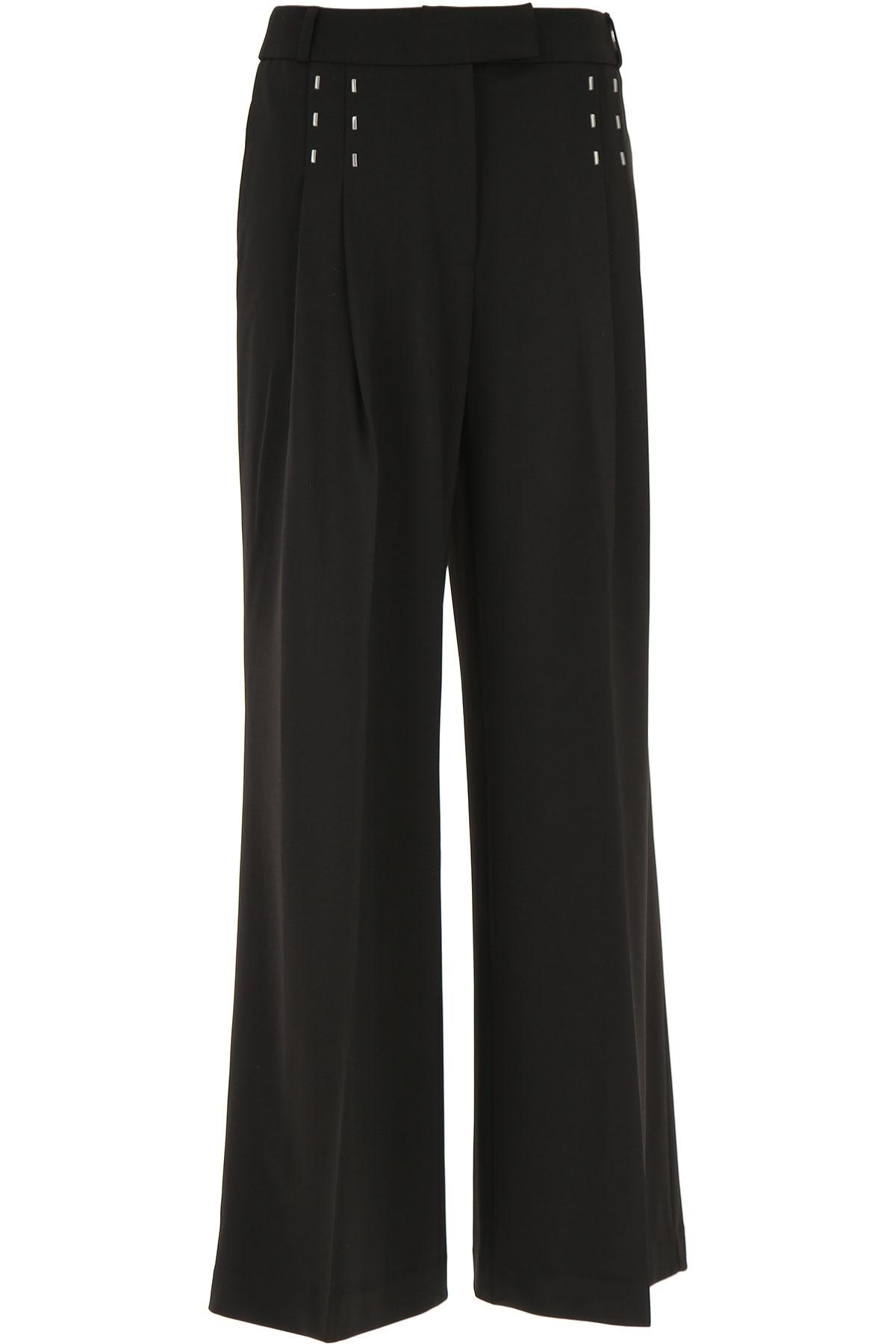 Emporio Armani Synthetic Pants For Women in Black - Lyst