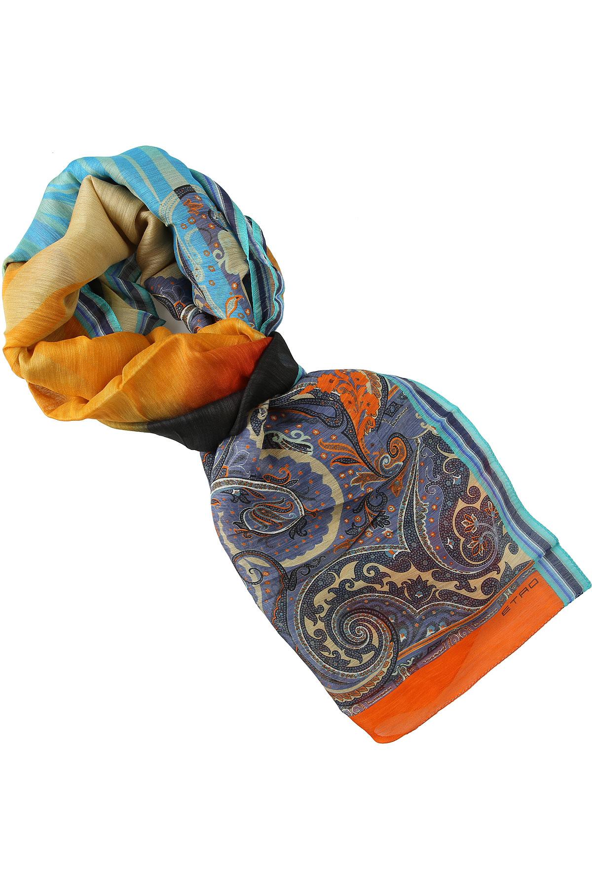 Etro Scarf For Men On Sale in Blue for Men - Lyst