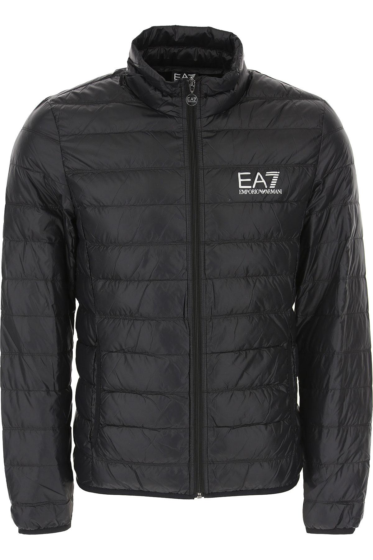 Emporio Armani Down Jacket For Men in Black for Men - Lyst