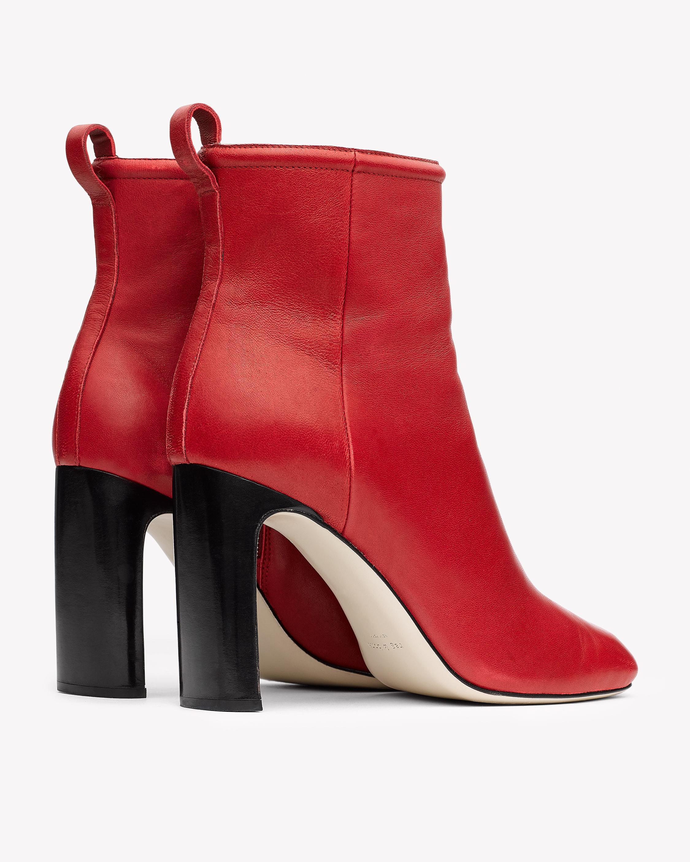 Rag & Bone Ellis Leather Ankle Boots in Red Lyst
