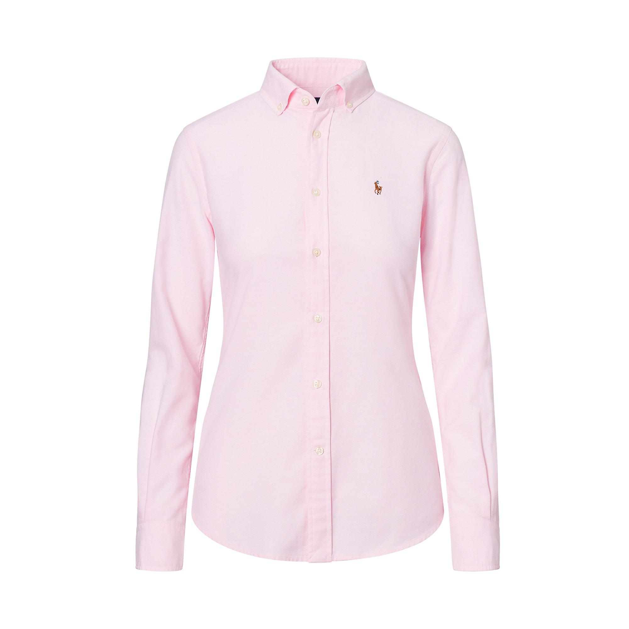 Lyst - Polo Ralph Lauren Slim Fit Cotton Oxford Shirt in Pink