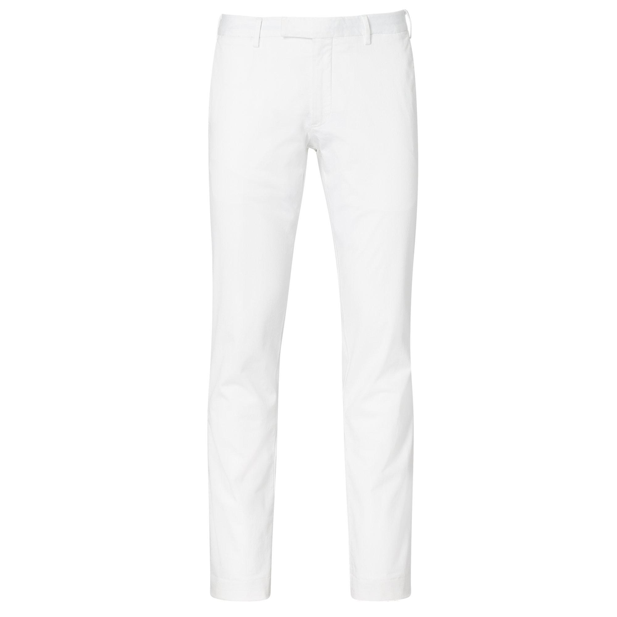 Polo ralph lauren Stretch Slim Fit Twill Pant in White for Men | Lyst