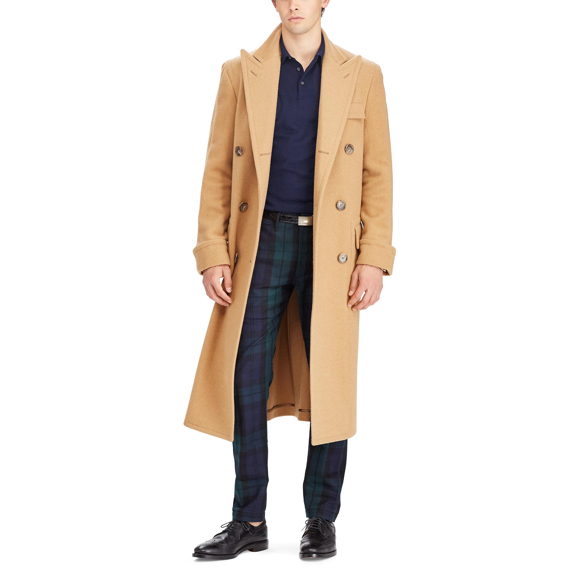 Lyst - Polo Ralph Lauren Polo Camel Hair Topcoat in Natural for Men