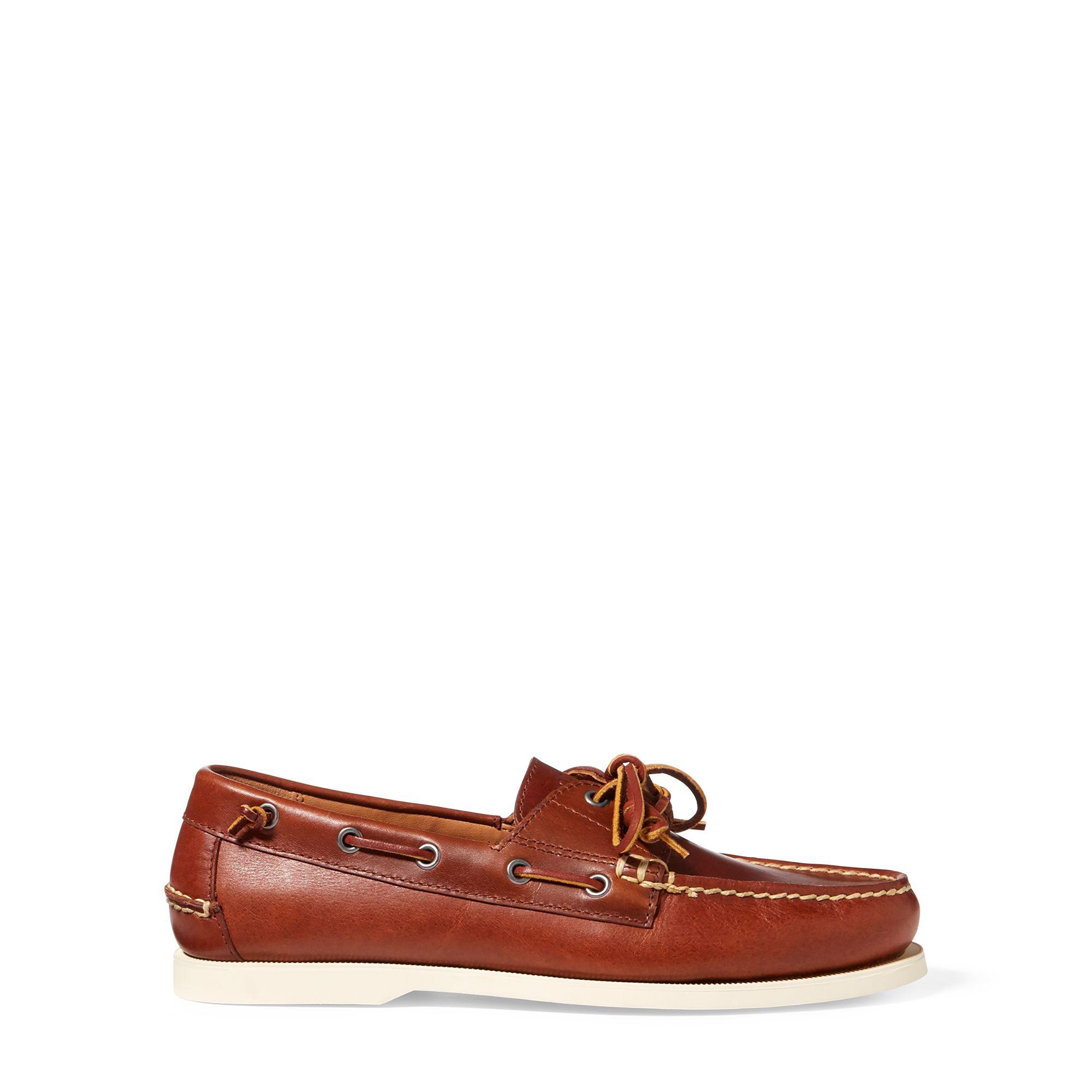 Polo Ralph Lauren Merton Leather Boat Shoe for Men - Lyst
