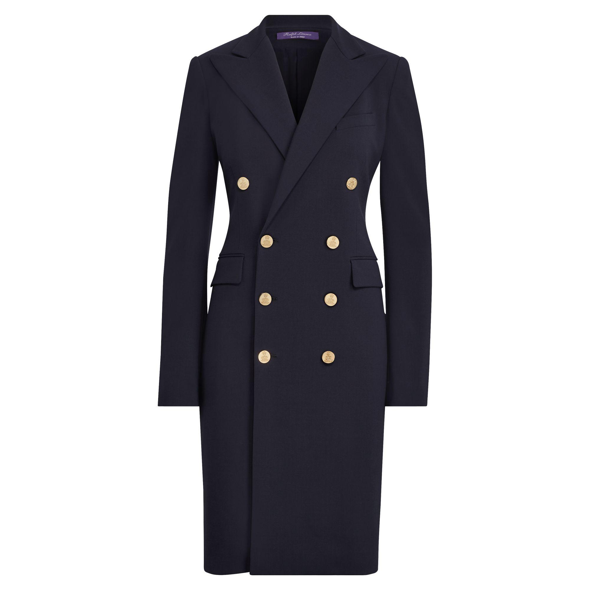 Lyst - Ralph Lauren Wellesly Wool-blend Dress in Blue