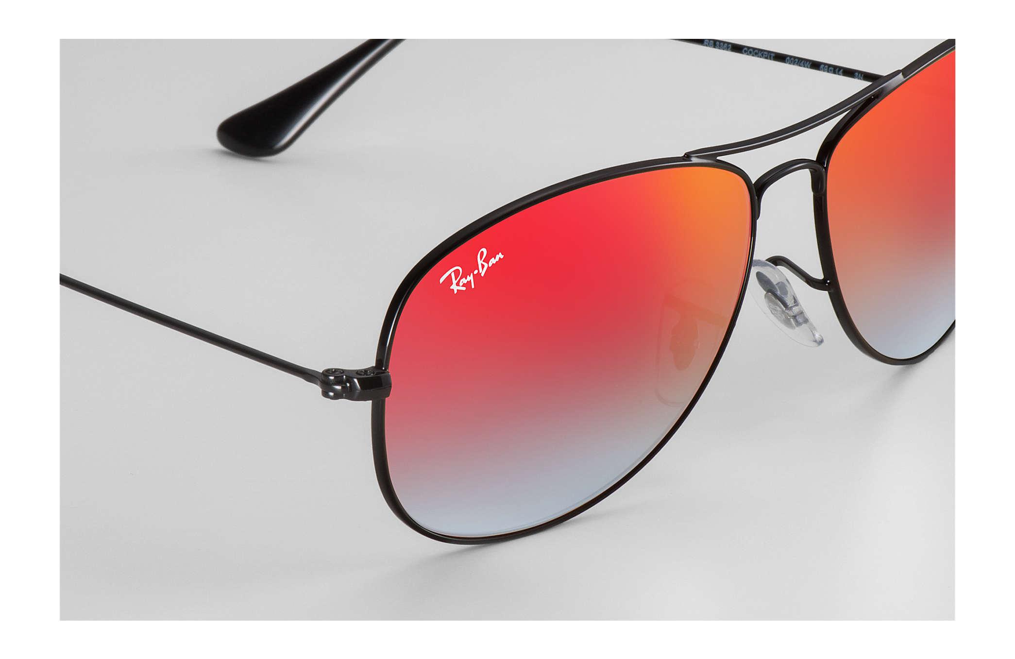 RayBan Cockpit Flash Lenses Gradient Black in Black Lyst