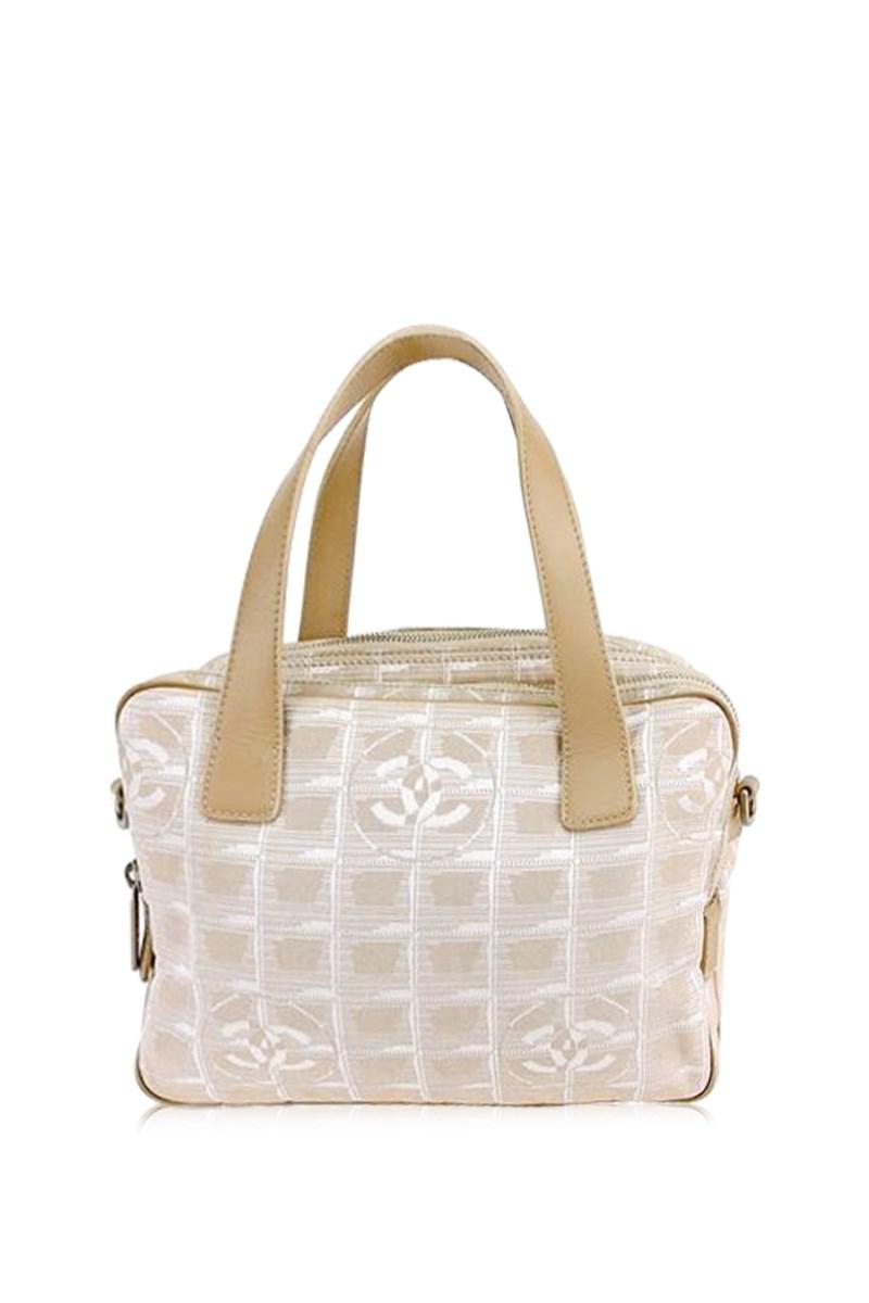 Lyst Chanel Handbag New Travel Line Las Authentic Used T6451 In Chanel Women S Natural Handbag New Travel Line Las Authentic Used T6451