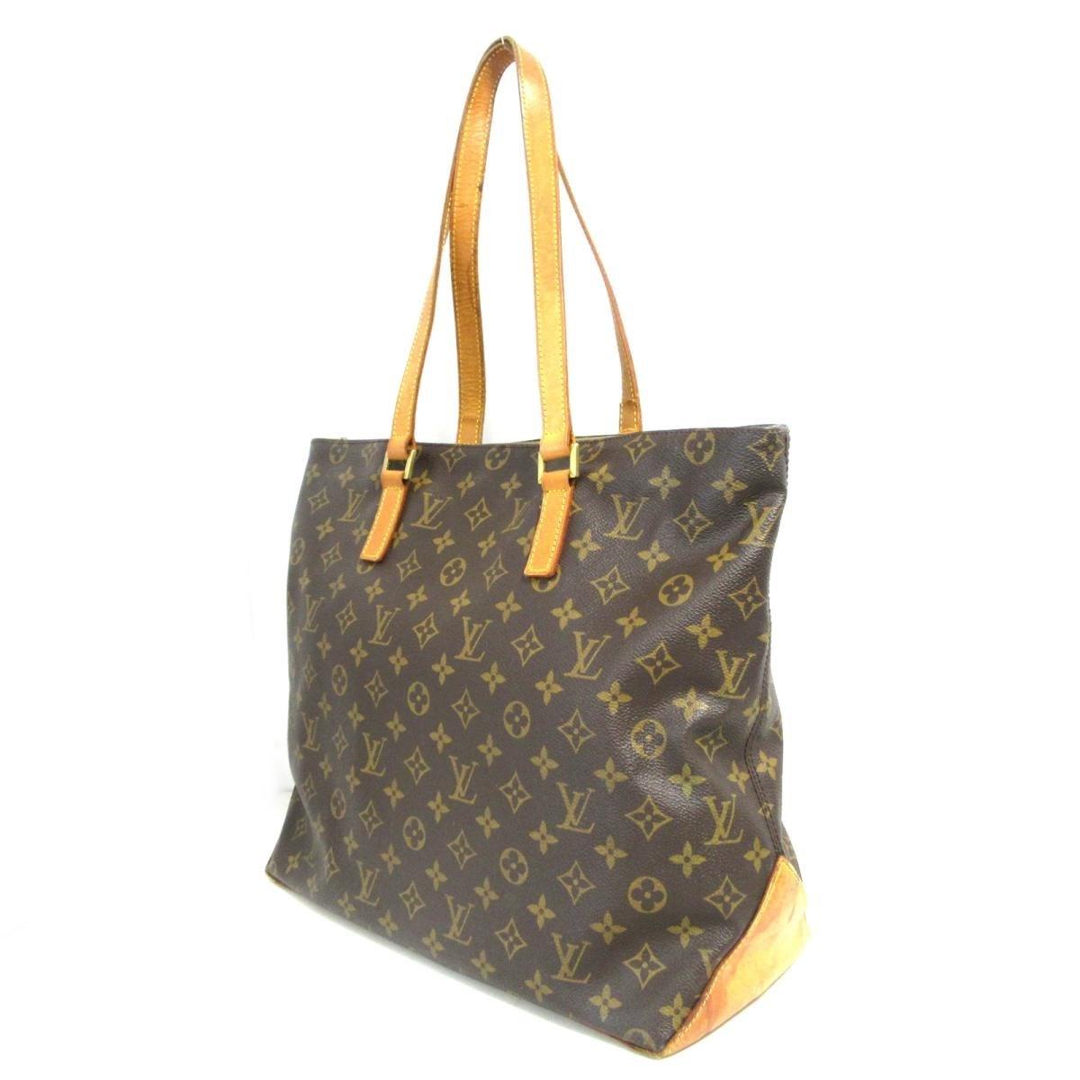 Louis Vuitton Authentic Cabas Mezzo Shoulder Bag Monogram Canvas M51151 Used in Brown - Lyst