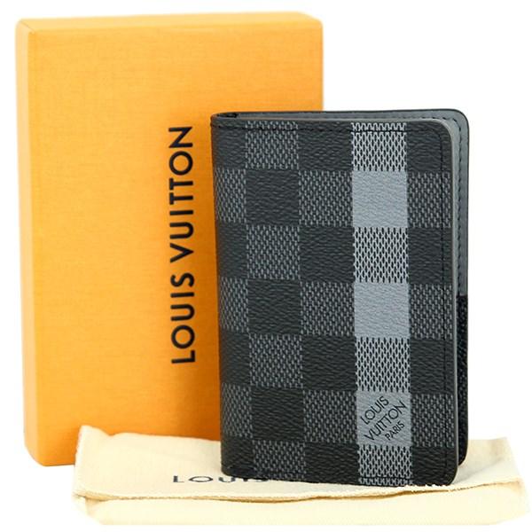 Louis Vuitton Card Case Damier Graphite Stripe Black Gray Folio Card Holder [new] in Black - Lyst