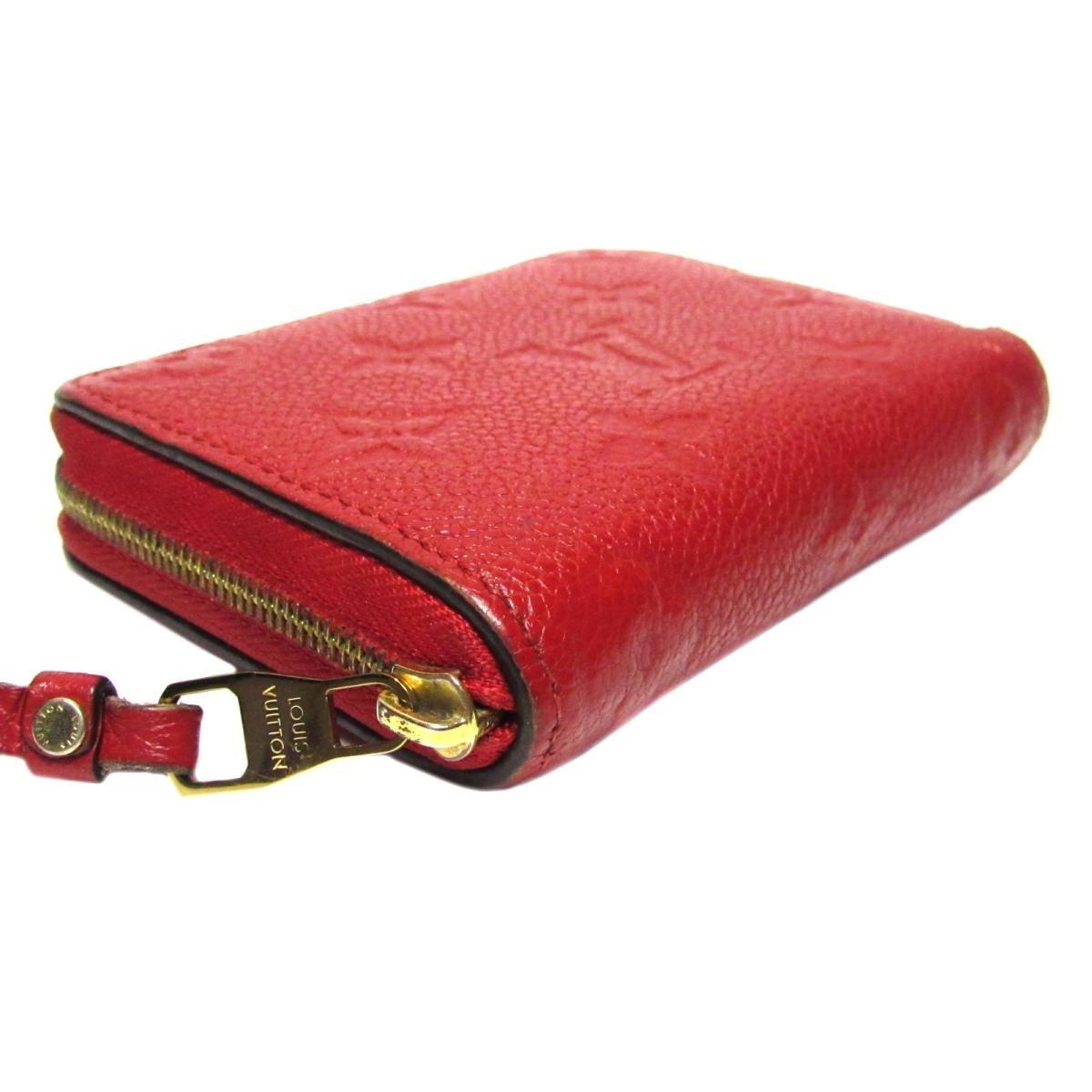 Lyst - Louis Vuitton Auth Zippy Wallet Purse Coin Case M60740 Monogram Empreinte Cerise in Red