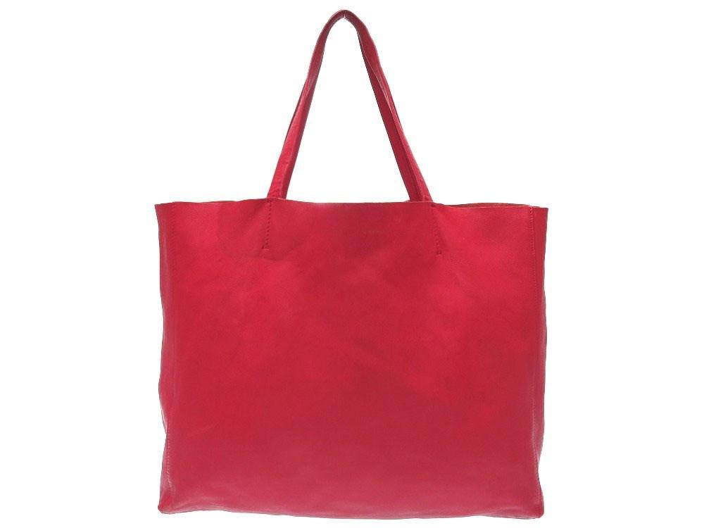 Lyst Céline Horizontal Kavatote Bag Red Leather 0397 In Gallery