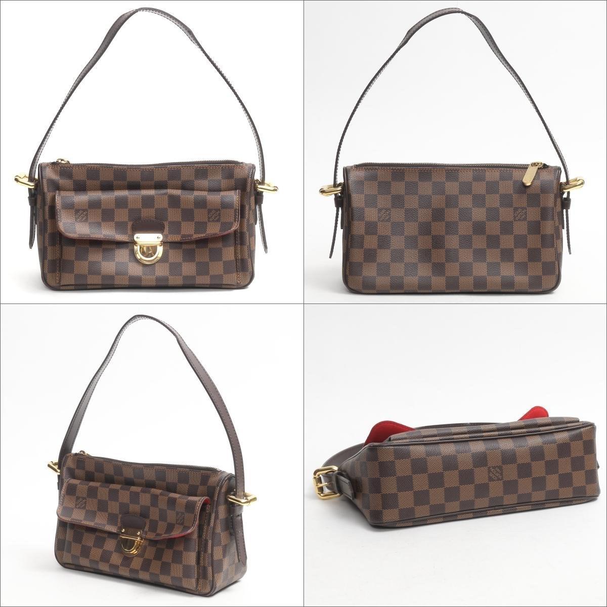 Louis Vuitton Authentic Ravello Gm Shoulder Hand Bag N60006 Damier Used Vintage in Brown - Lyst