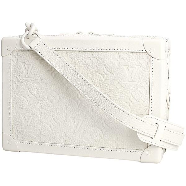 Lyst - Louis Vuitton Virgil Abloh Soft Trunk Monogram White Leather Shoulder Bag Clutch Bag [new ...