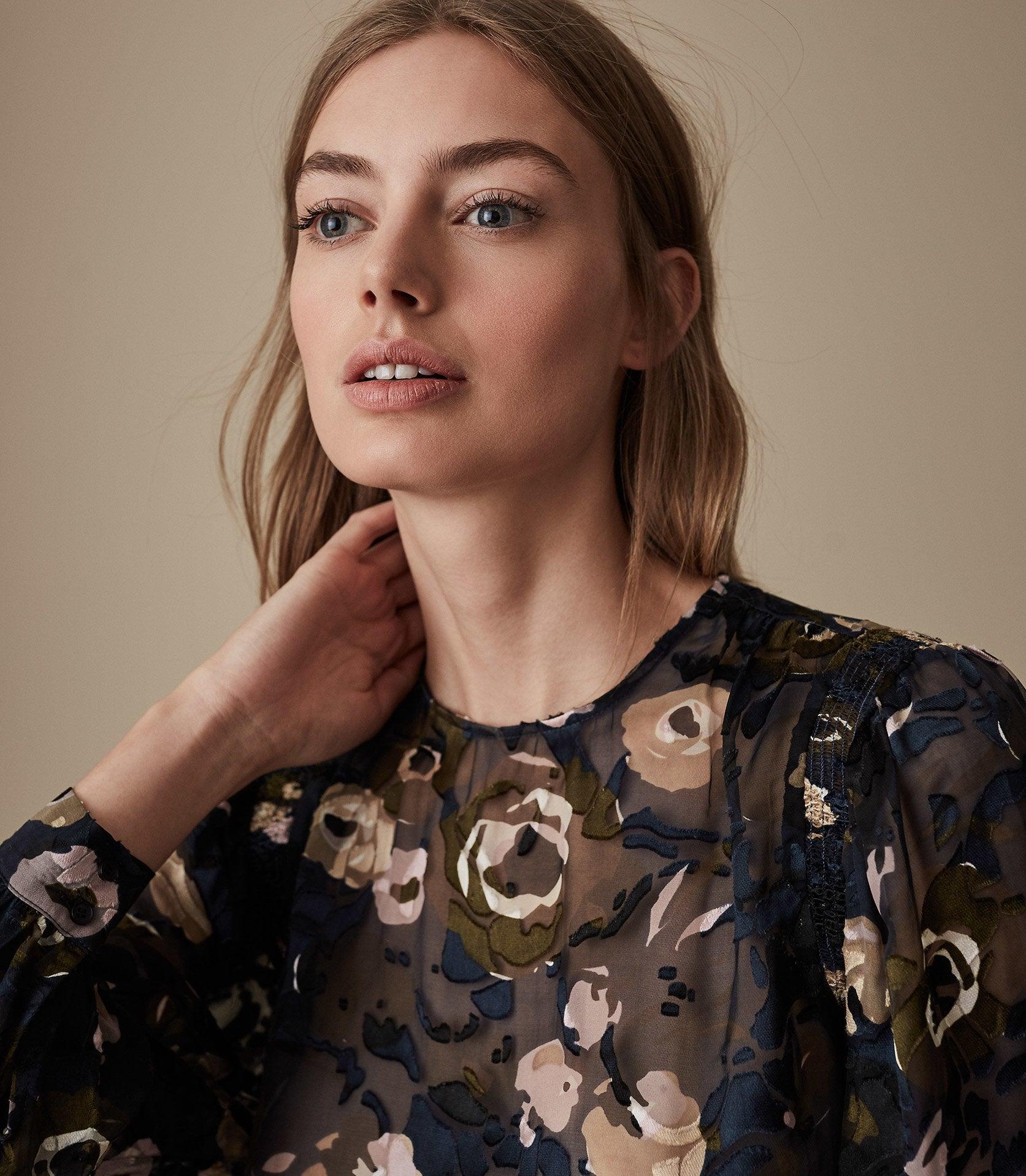 reiss burnout blouse