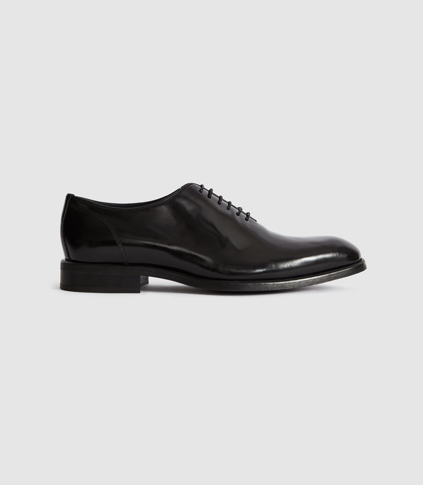 Reiss Domonic - Patent Leather Whole Cut Shoes in Black for Men - Save ...