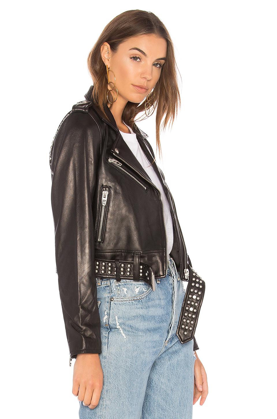 Lyst Blank Nyc Black Smoke Leather Jacket In Gallery