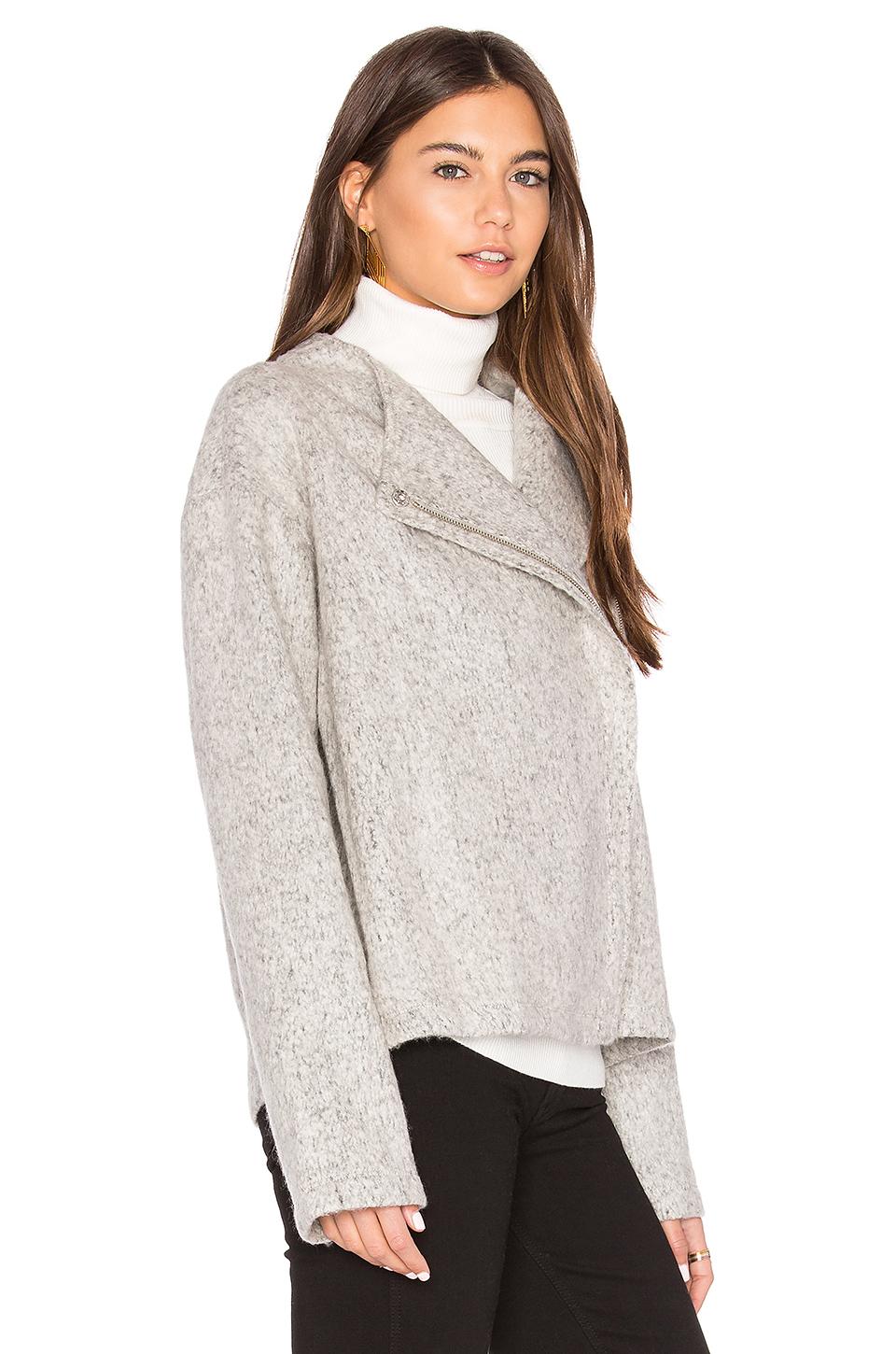 Lyst - BCBGeneration Asymmetric Zip Jacket in White