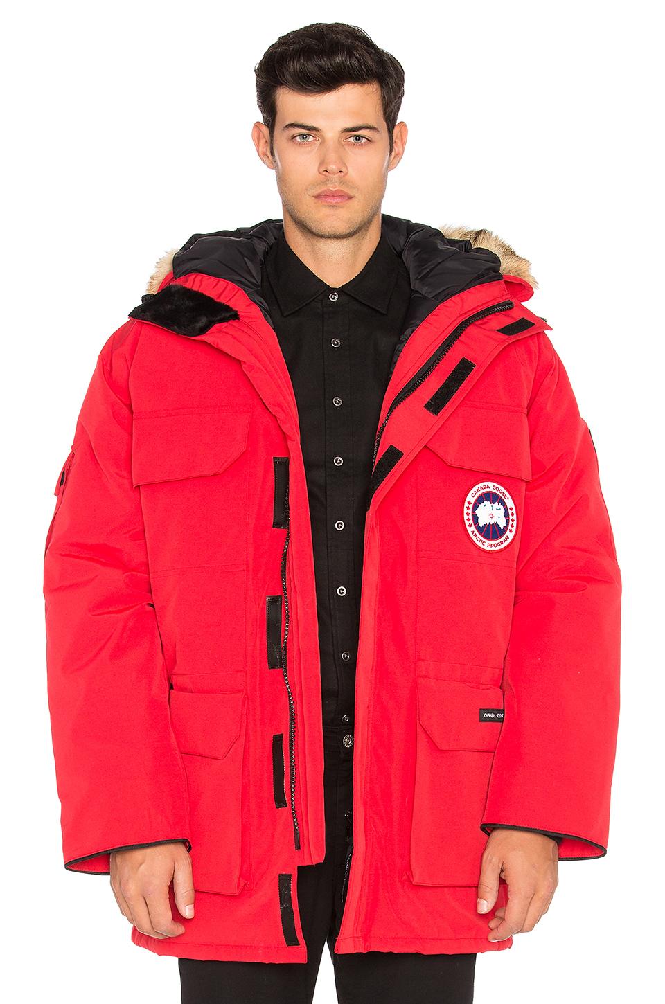 Lyst - Canada Goose Expedition Coyote Fur Trim Parka in Red for Men
