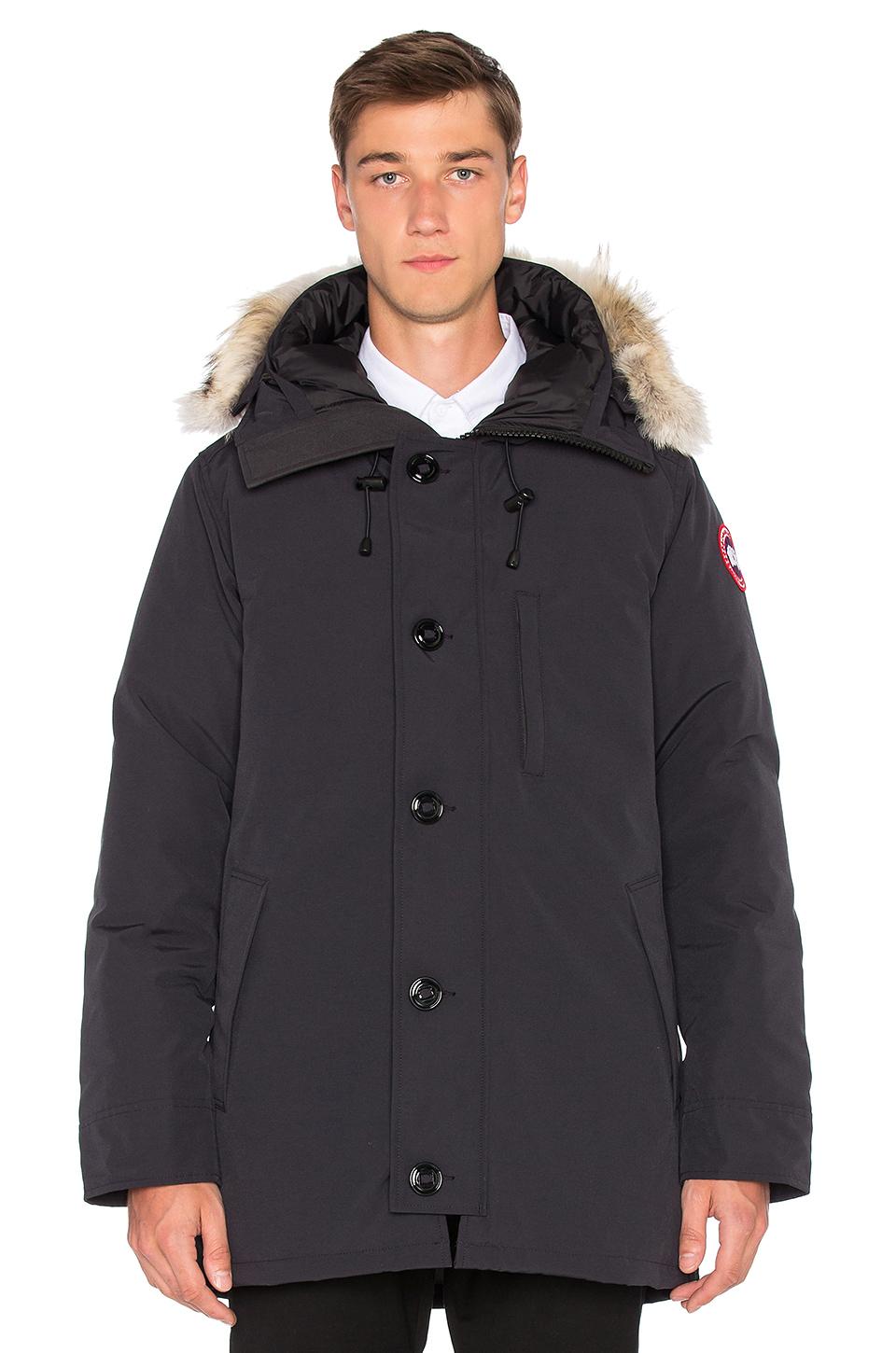 Lyst - Canada Goose Chateau Coyote Fur Trim Parka in Blue for Men