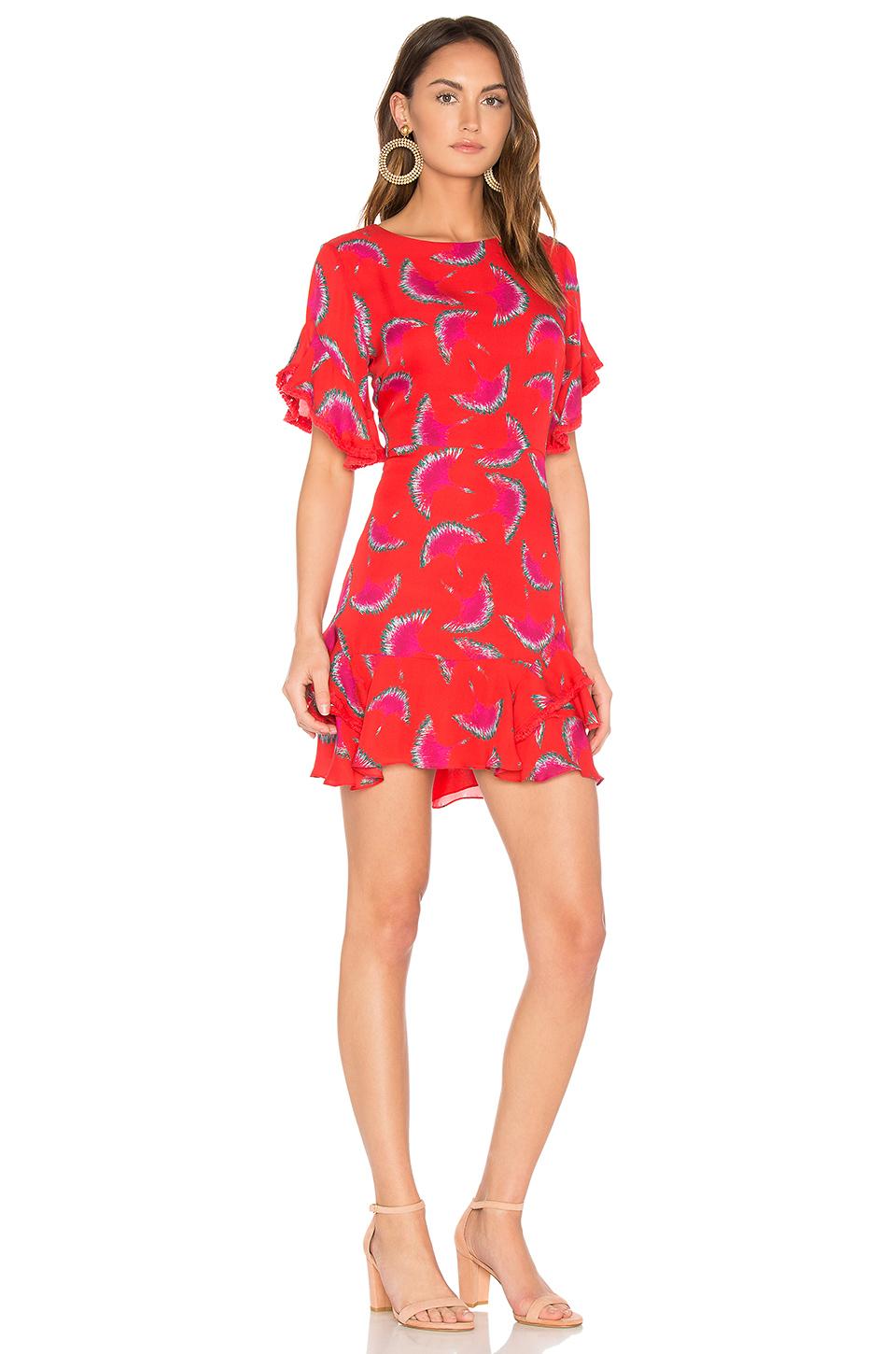 Lyst - Tanya Taylor Lissy Dress in Red