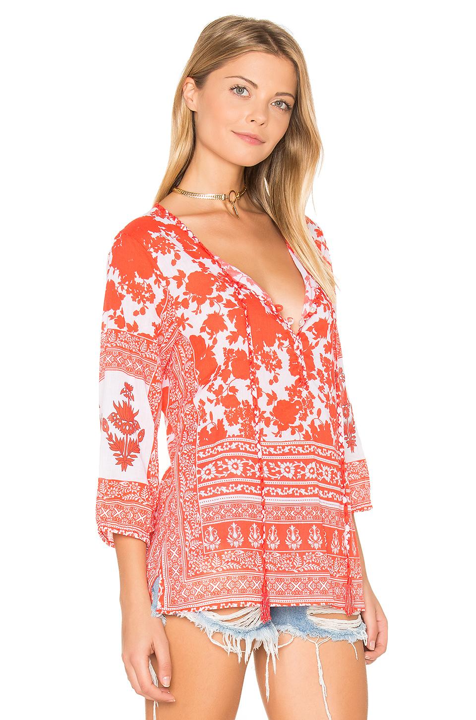 Tolani Sienna Top in Red | Lyst