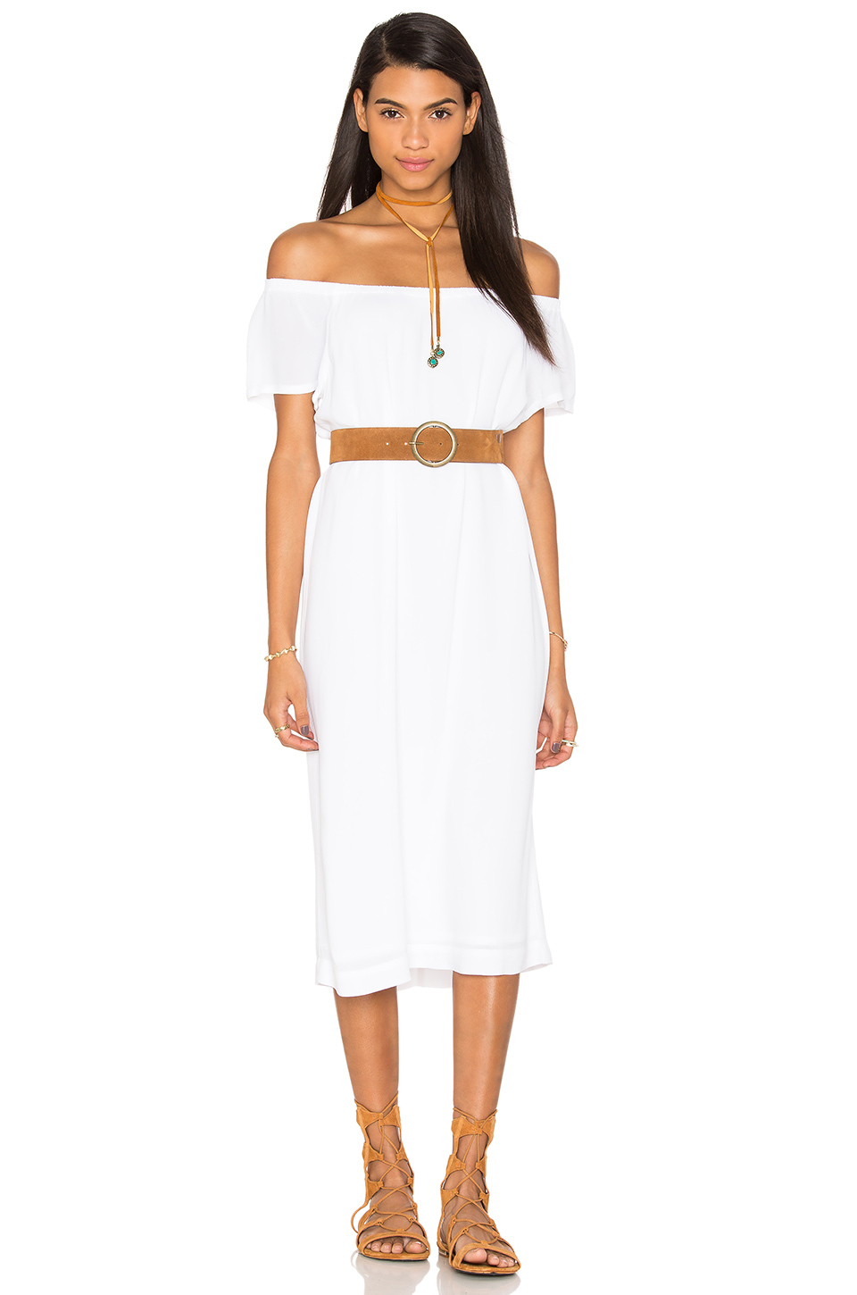 Lyst Wilt Off The Shoulder Peasant Dress in White
