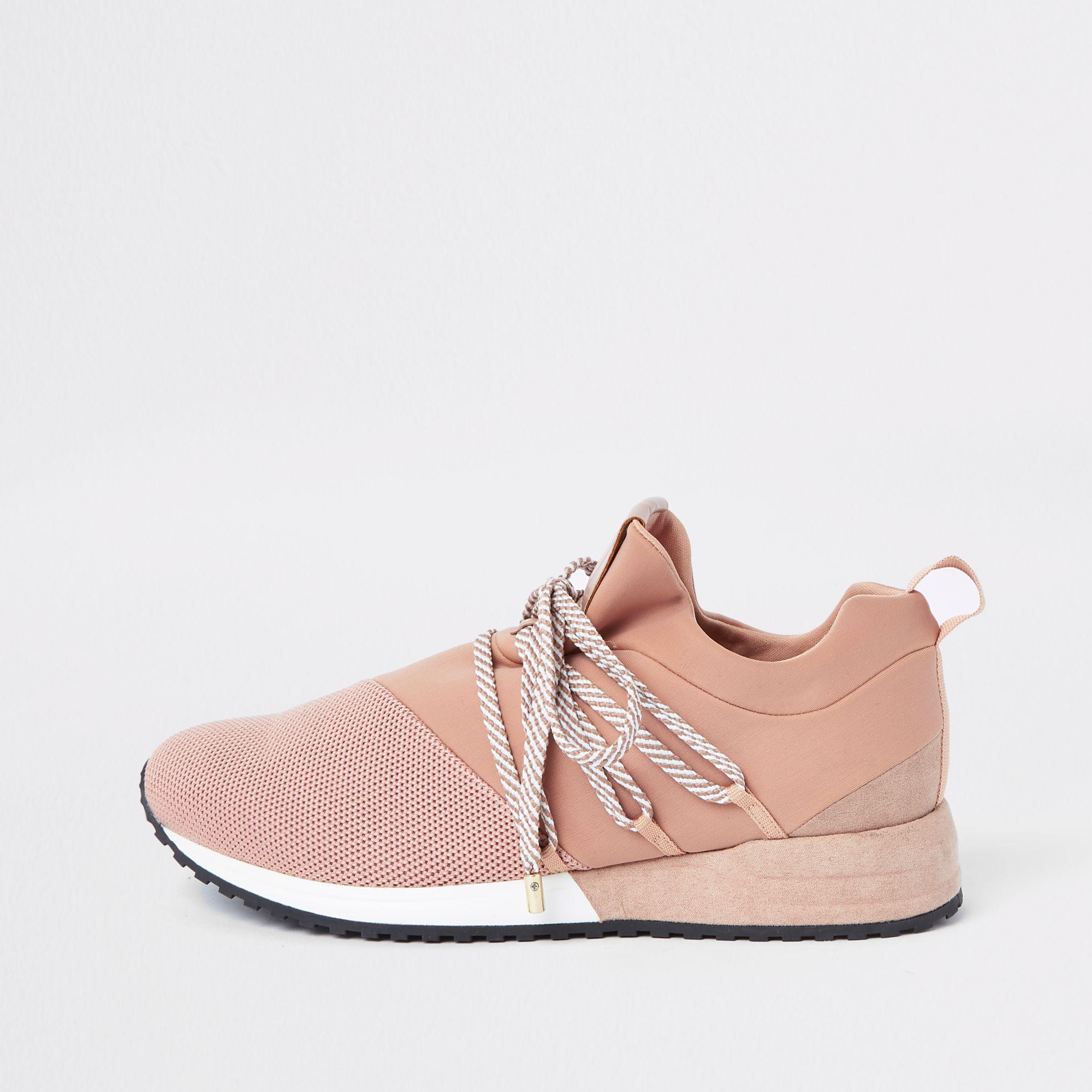 river island chunky lace up trainers