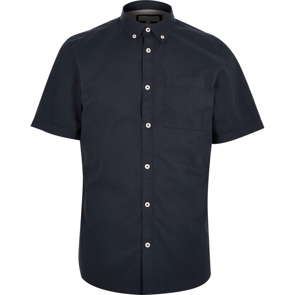 blue twill shirt