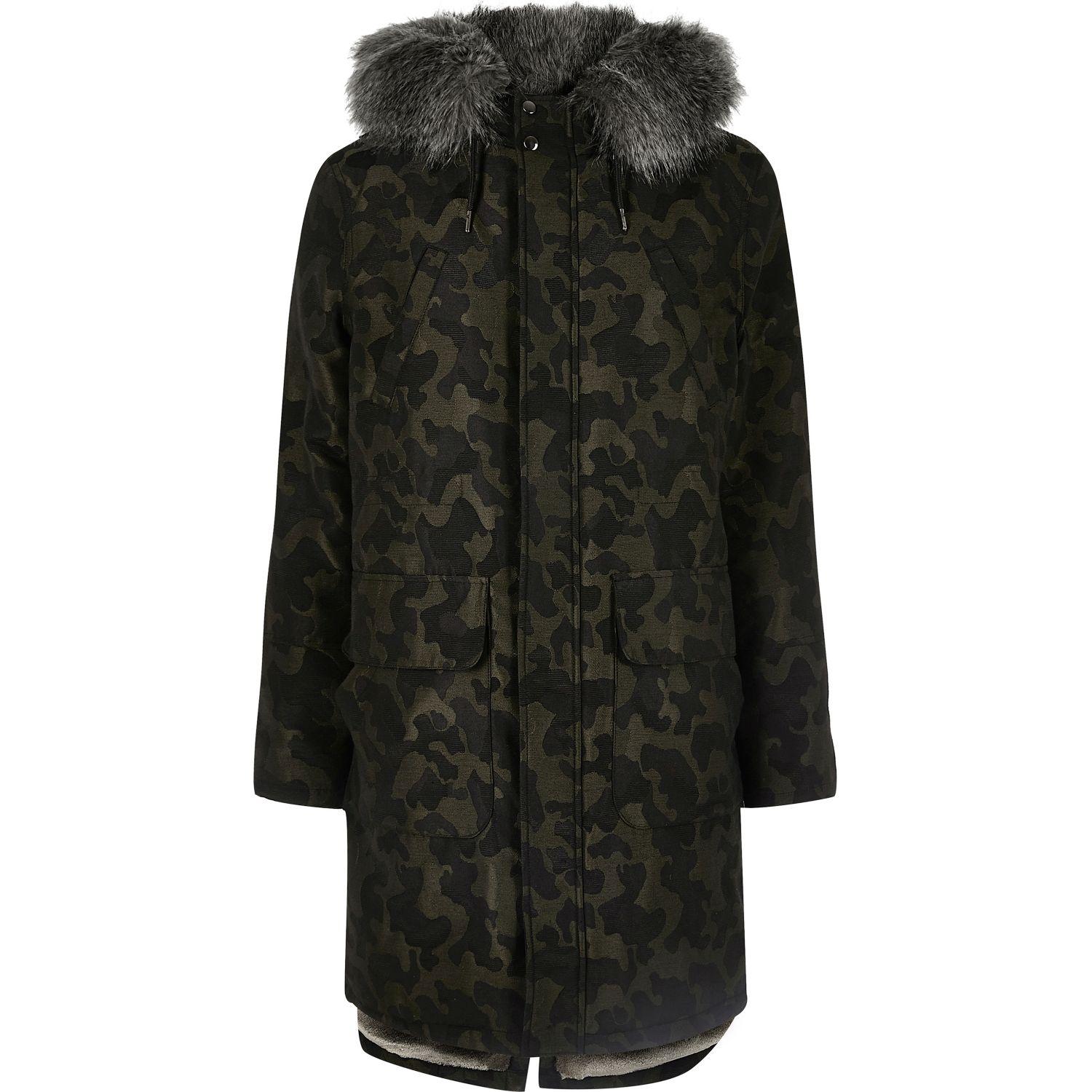 Parka River Island Camouflage Parka River Island Camouflage