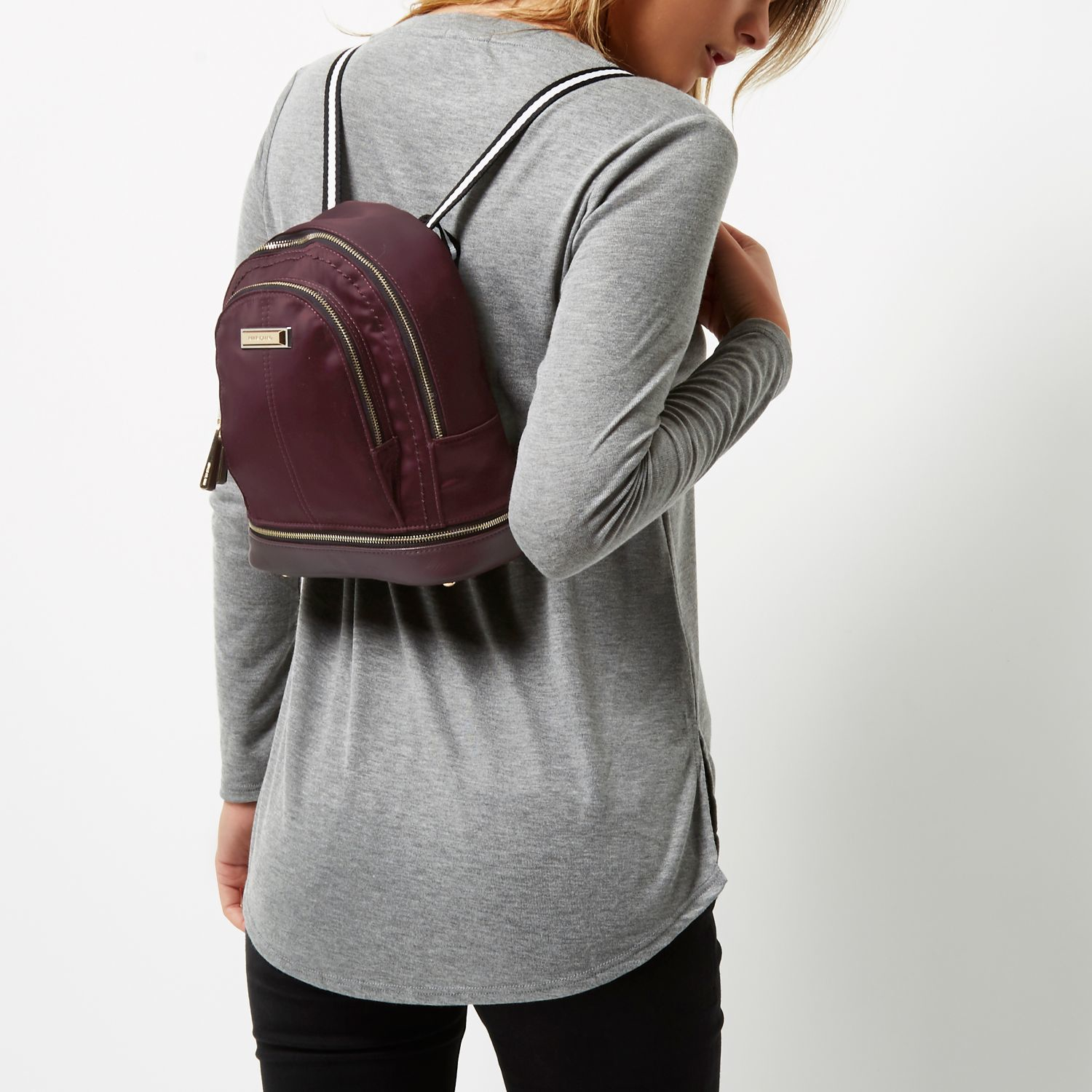 river island small backpack