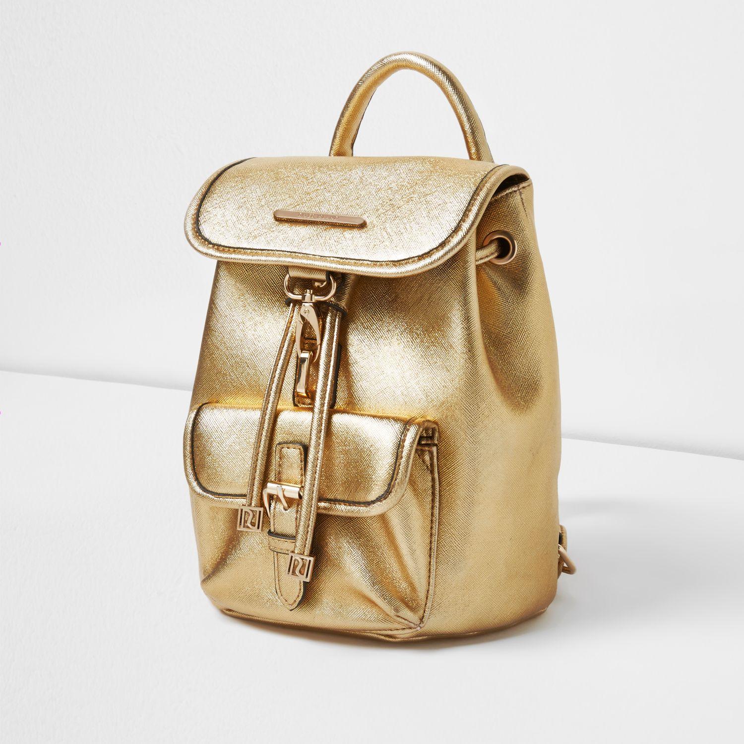 Lockme Backpack Mini Gold | Paul Smith